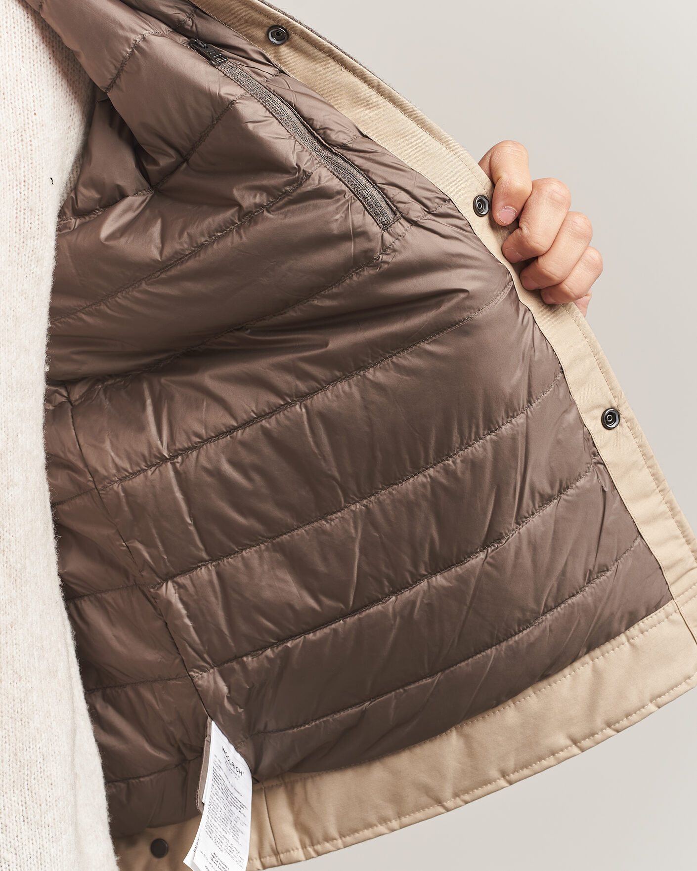 Herren | Jacken | Woolrich | Wool Light Padded Keating Shirt Jacket Falcon