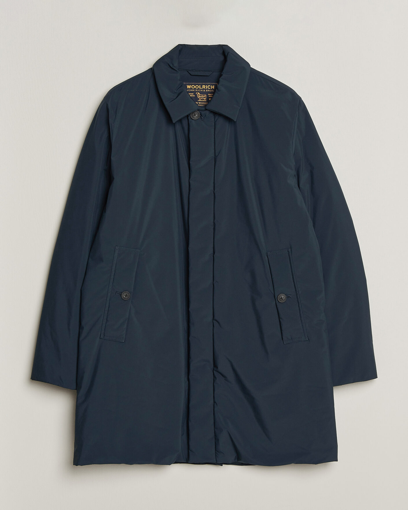 Herren | Jacken | Woolrich | Cloud Lamar Light Padded Coat Melton Blue