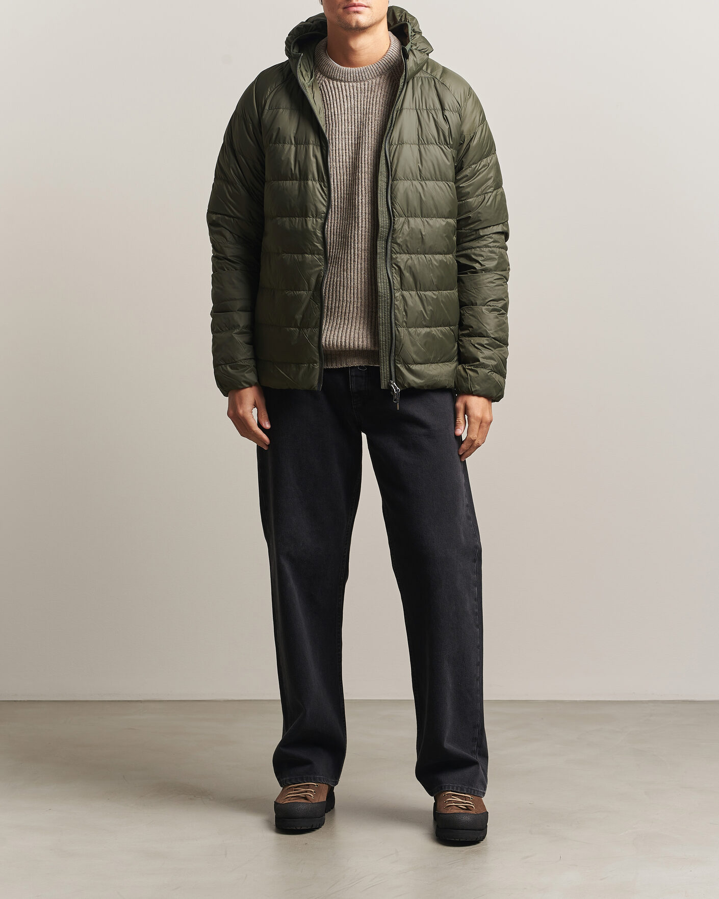 Herren | Jacken | Pyrenex | Guzet Hooded Down Jacket Deep Khaki