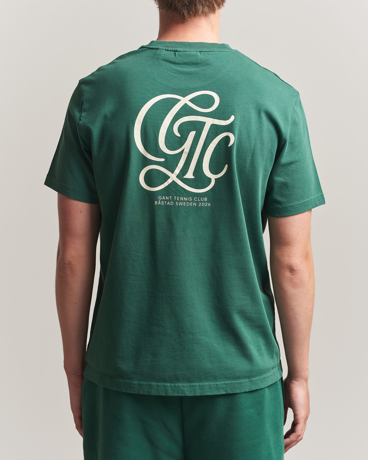 Herren | T-Shirts | Gant | Tournament Crew Neck T-Shirt Green