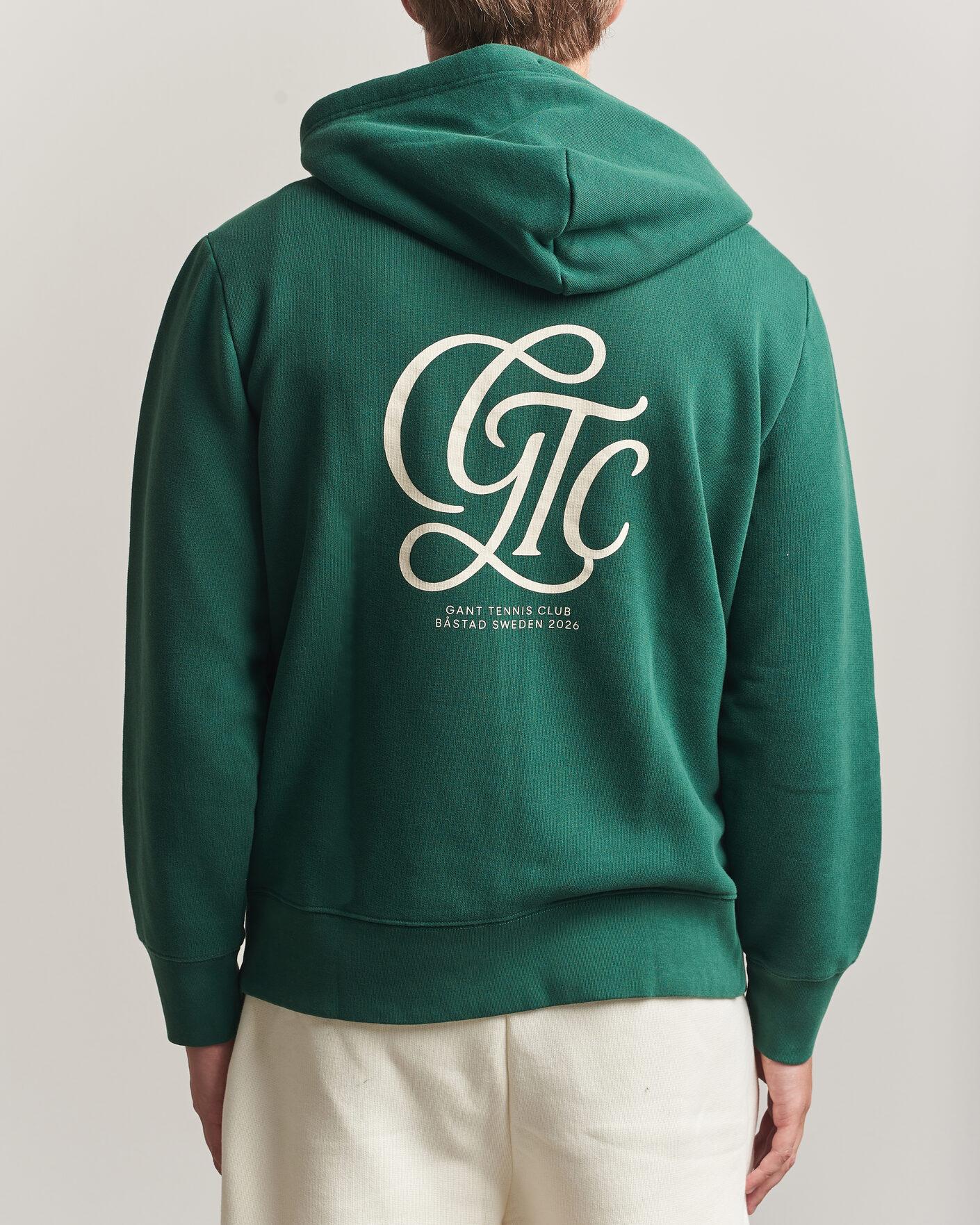 Herren | Pullover | Gant | Tournament Full Zip Hoodie Green