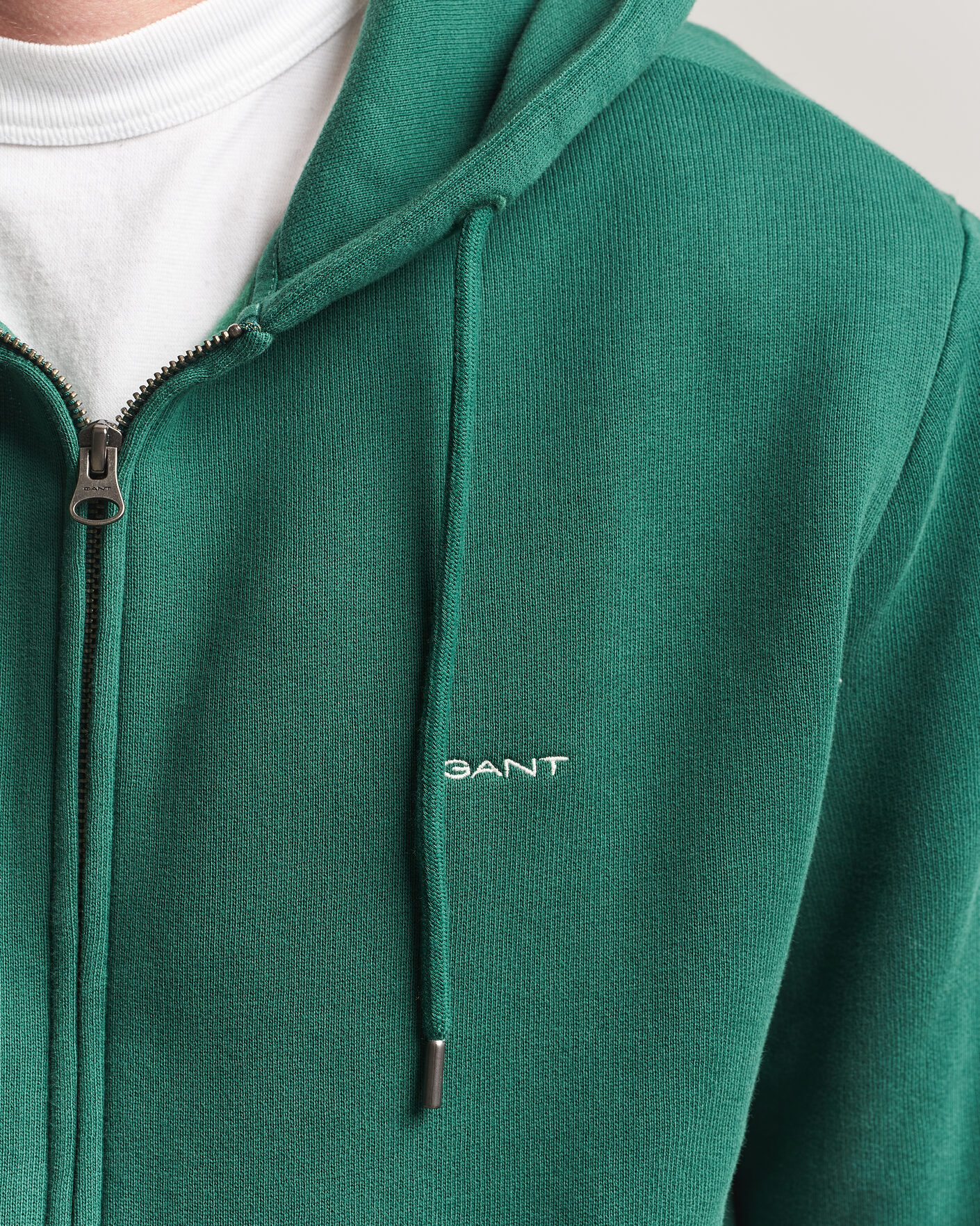 Herren | Pullover | Gant | Tournament Full Zip Hoodie Green