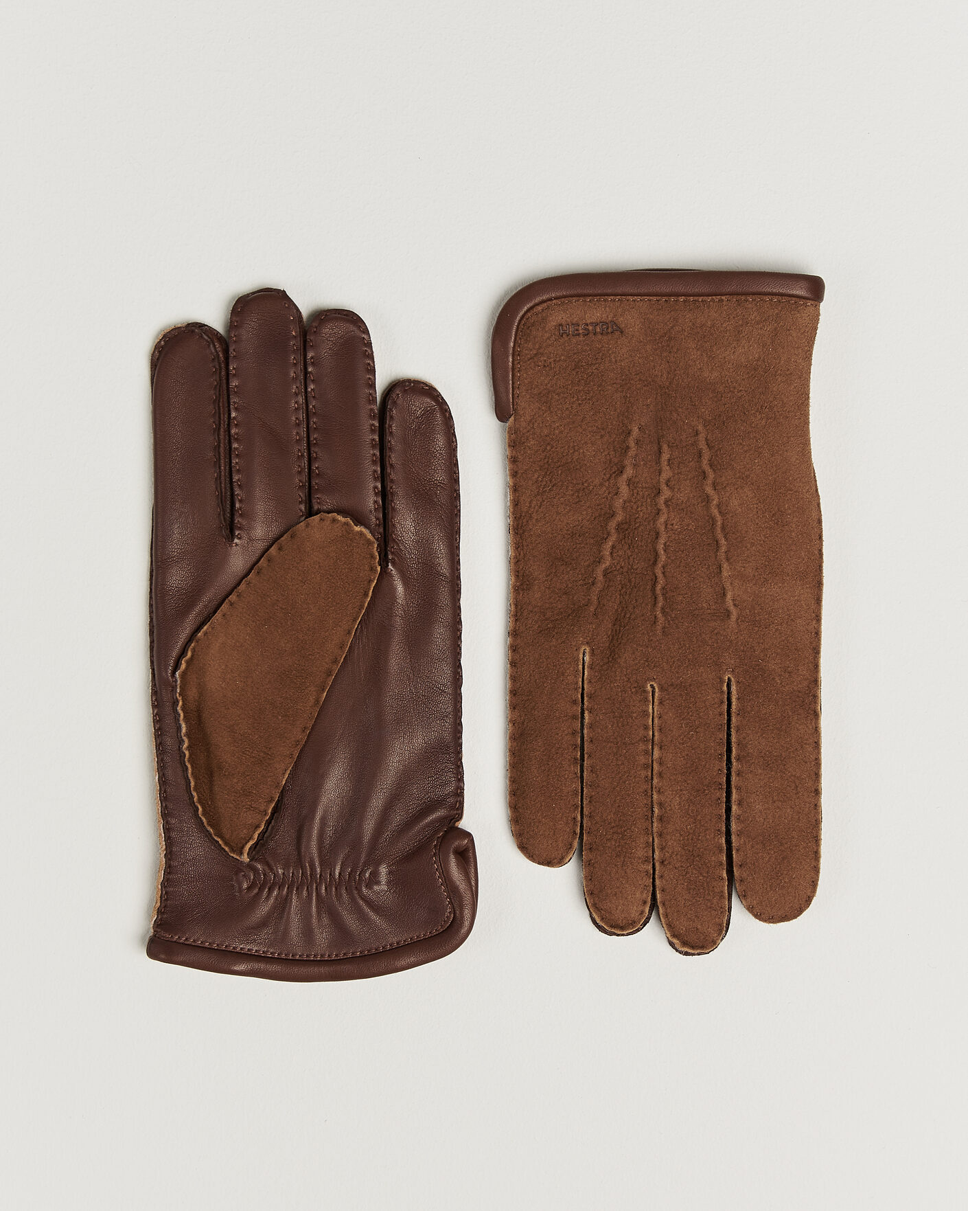 Herren | Handschuhe | Hestra | Balthazar Suede/Nappa Leather Glove Brown