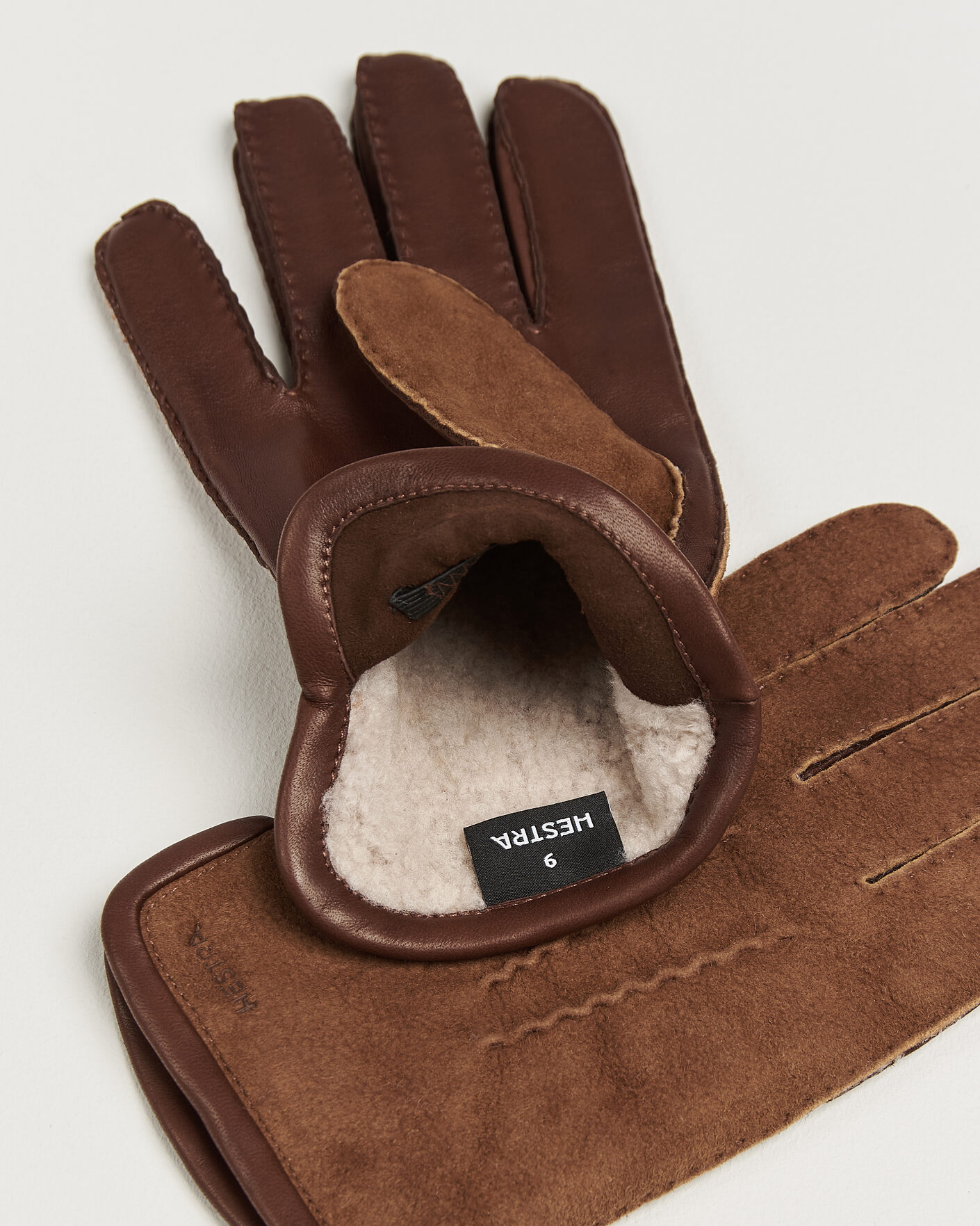 Herren | Handschuhe | Hestra | Balthazar Suede/Nappa Leather Glove Brown