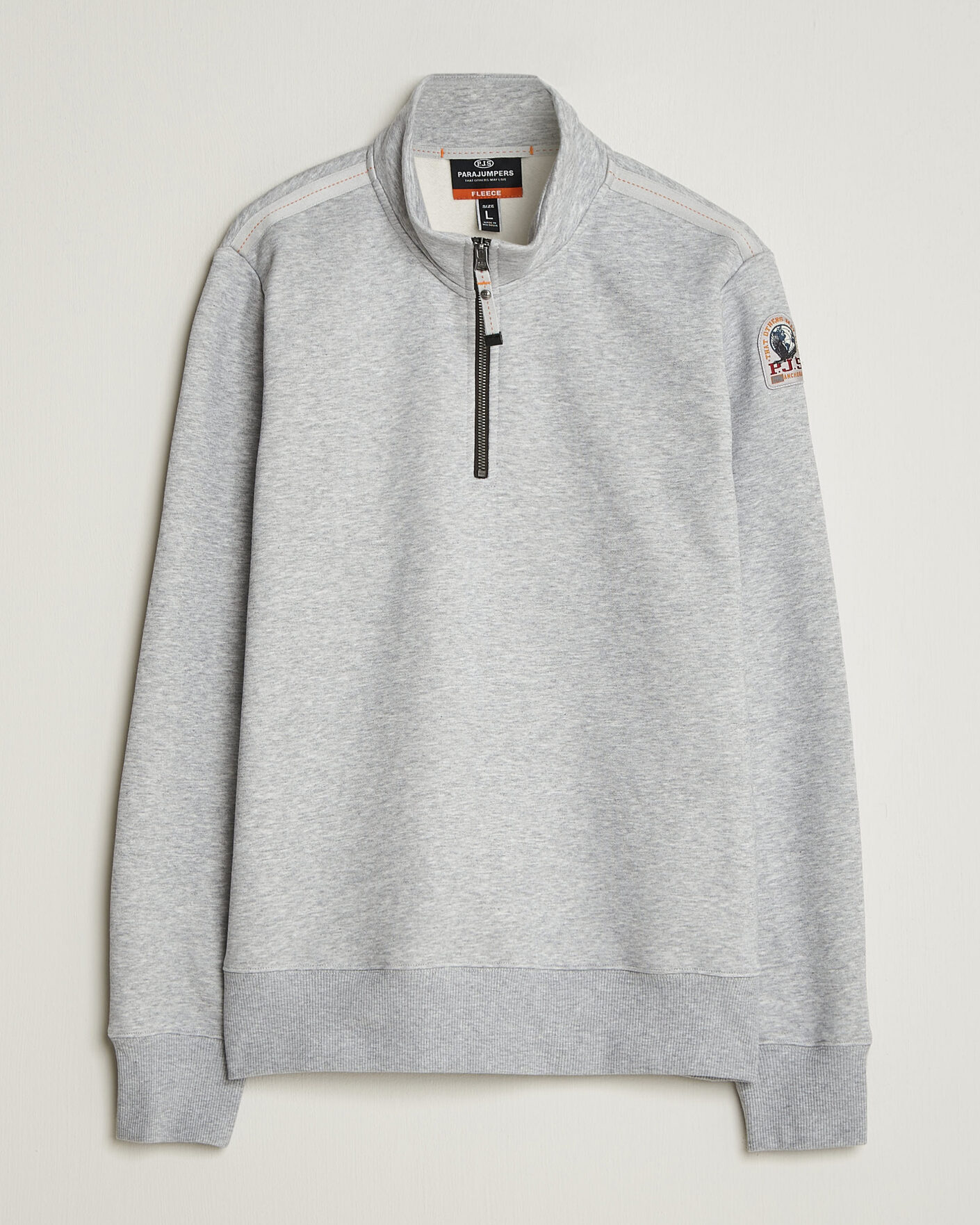 Herren | Pullover | Parajumpers | Broad Peak Super Easy Half Zip Sweatshirt Ash Grey Melange