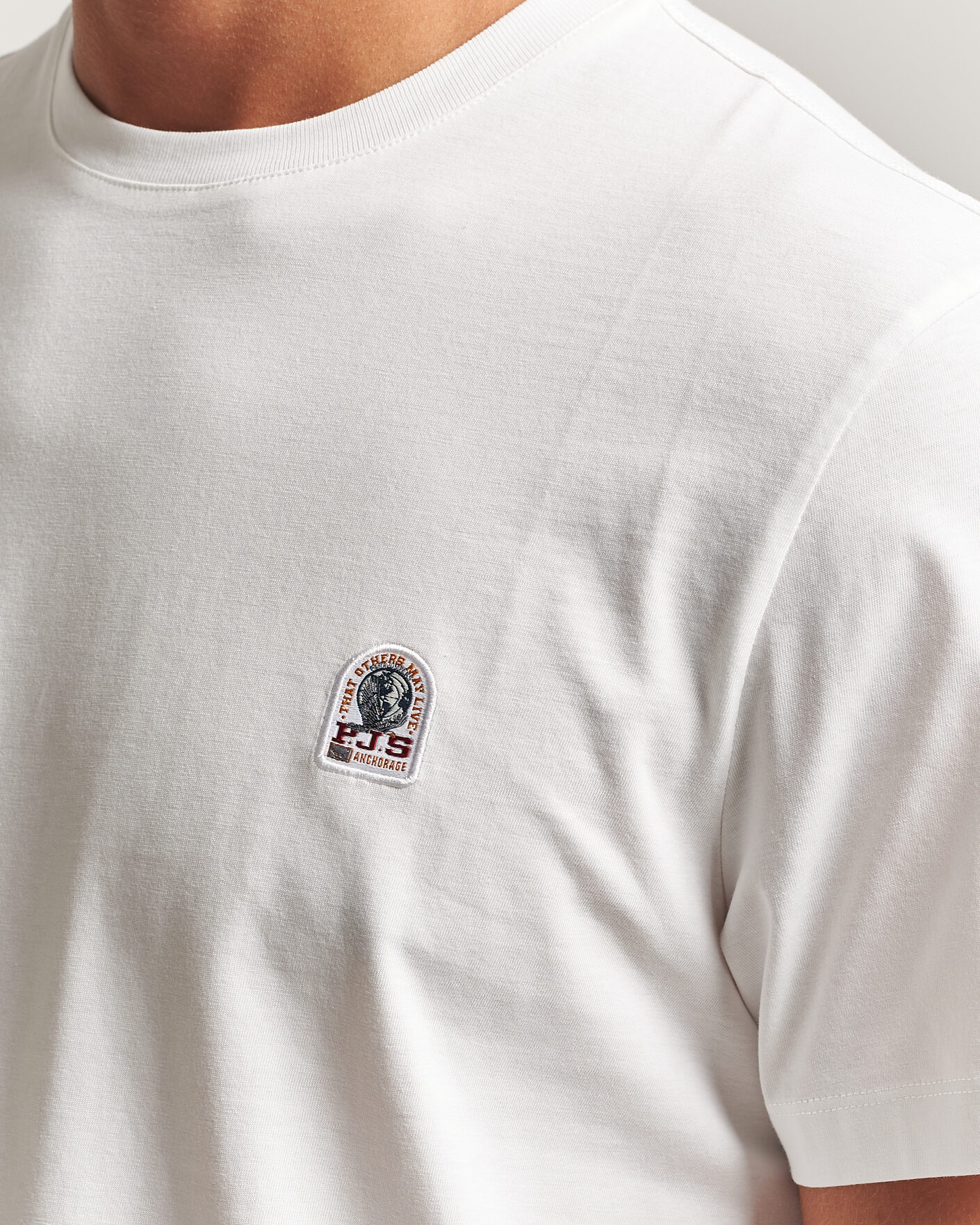 Herren | T-Shirts | Parajumpers | Patch Super Easy T-Shirt White