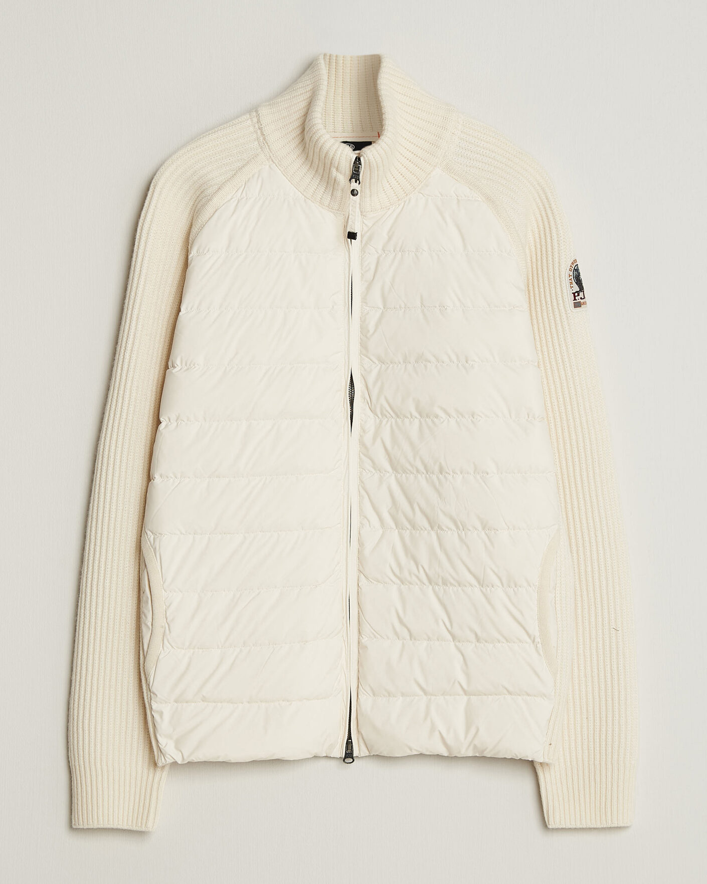 Herren | Jacken | Parajumpers | Olmo Rib Knitted Hybrid Jacket Warm Ivory