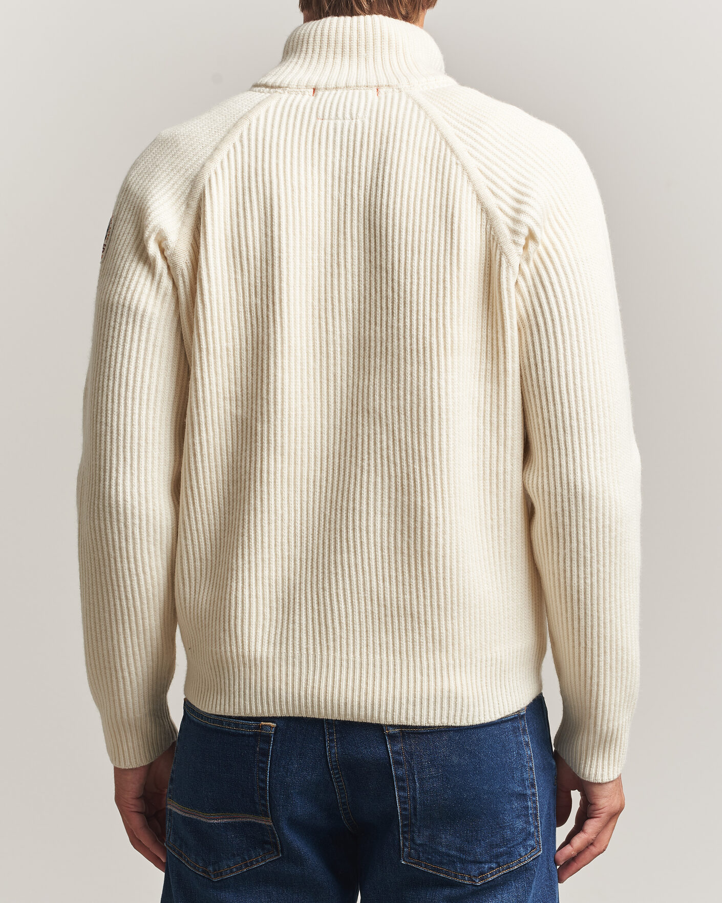 Herren | Jacken | Parajumpers | Olmo Rib Knitted Hybrid Jacket Warm Ivory