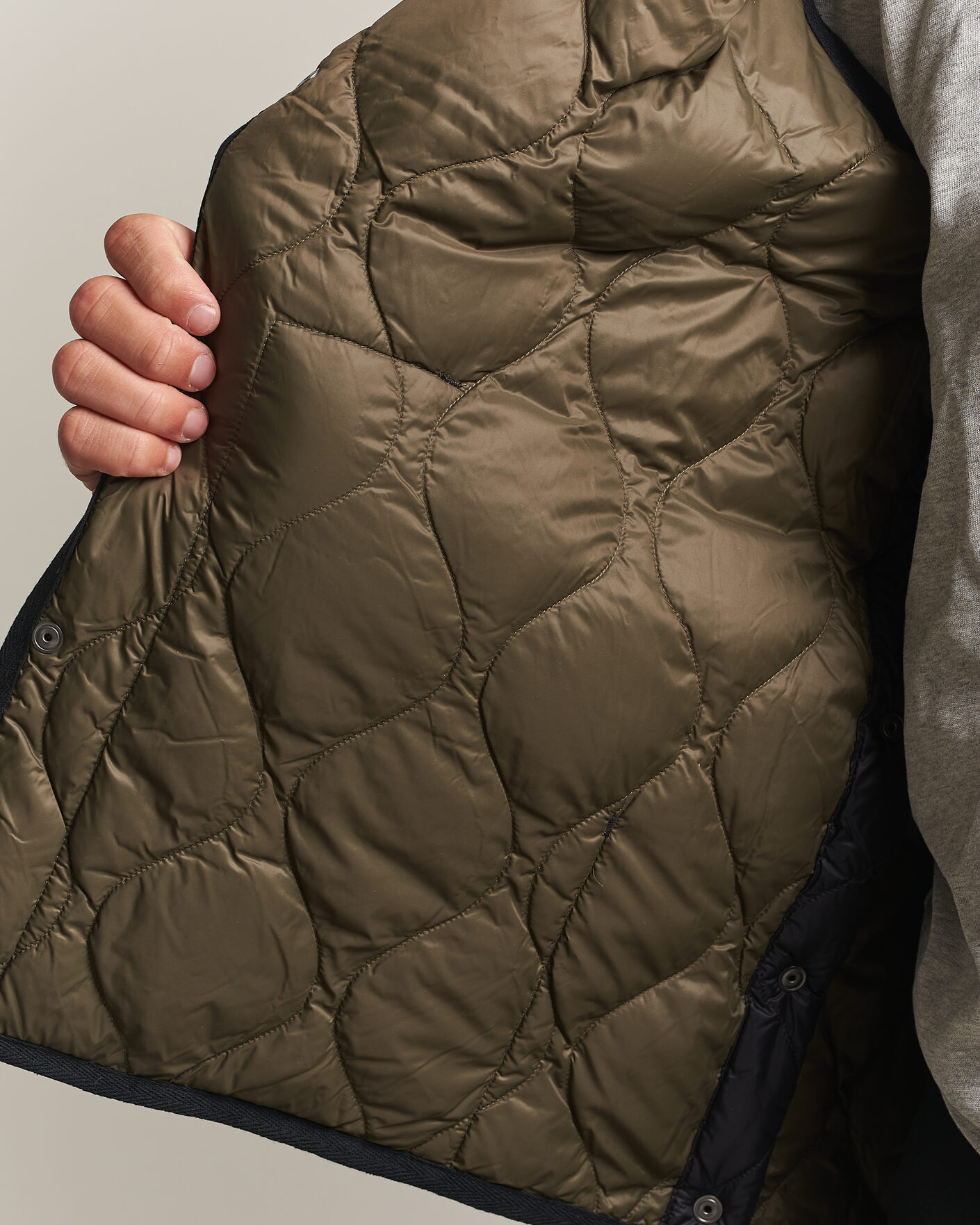 Herren | Westen | TAION | Military Crew Neck Down Vest Black