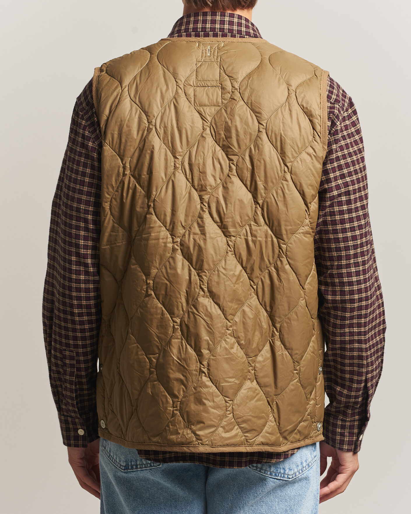 Herren | Westen | TAION | Military Crew Neck Down Vest Dark Khaki Olive