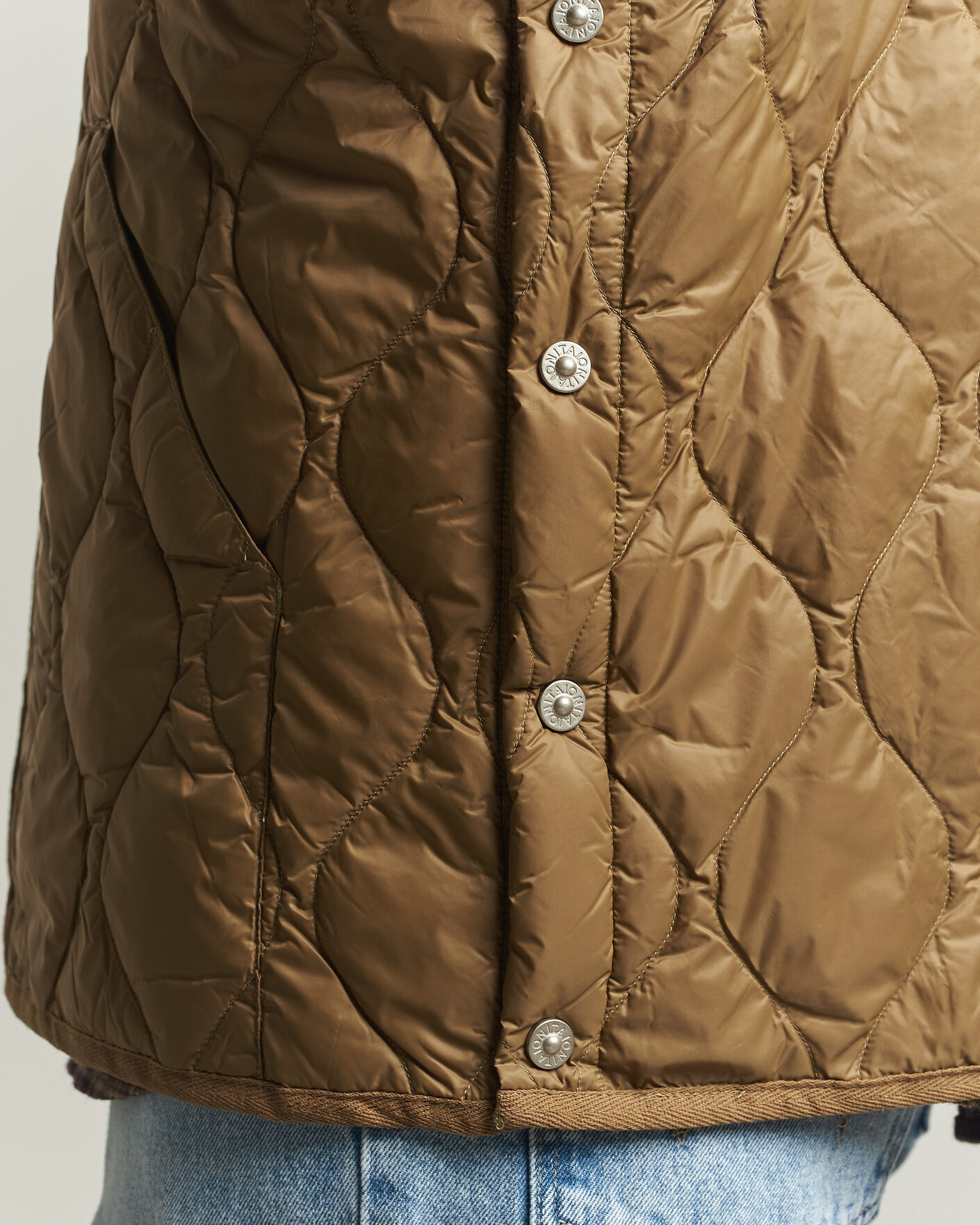 Herren | Westen | TAION | Military Crew Neck Down Vest Dark Khaki Olive