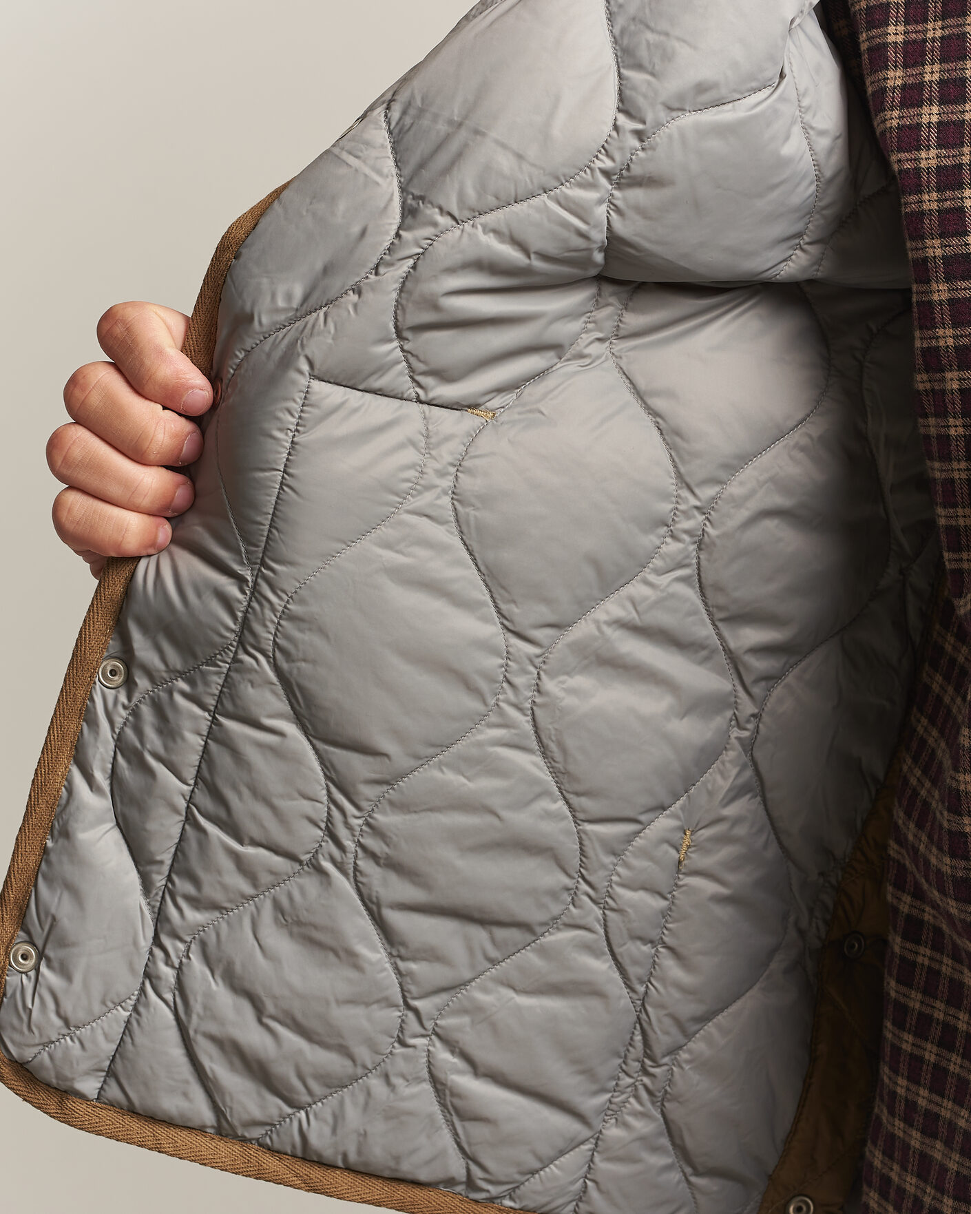 Herren | Westen | TAION | Military Crew Neck Down Vest Dark Khaki Olive