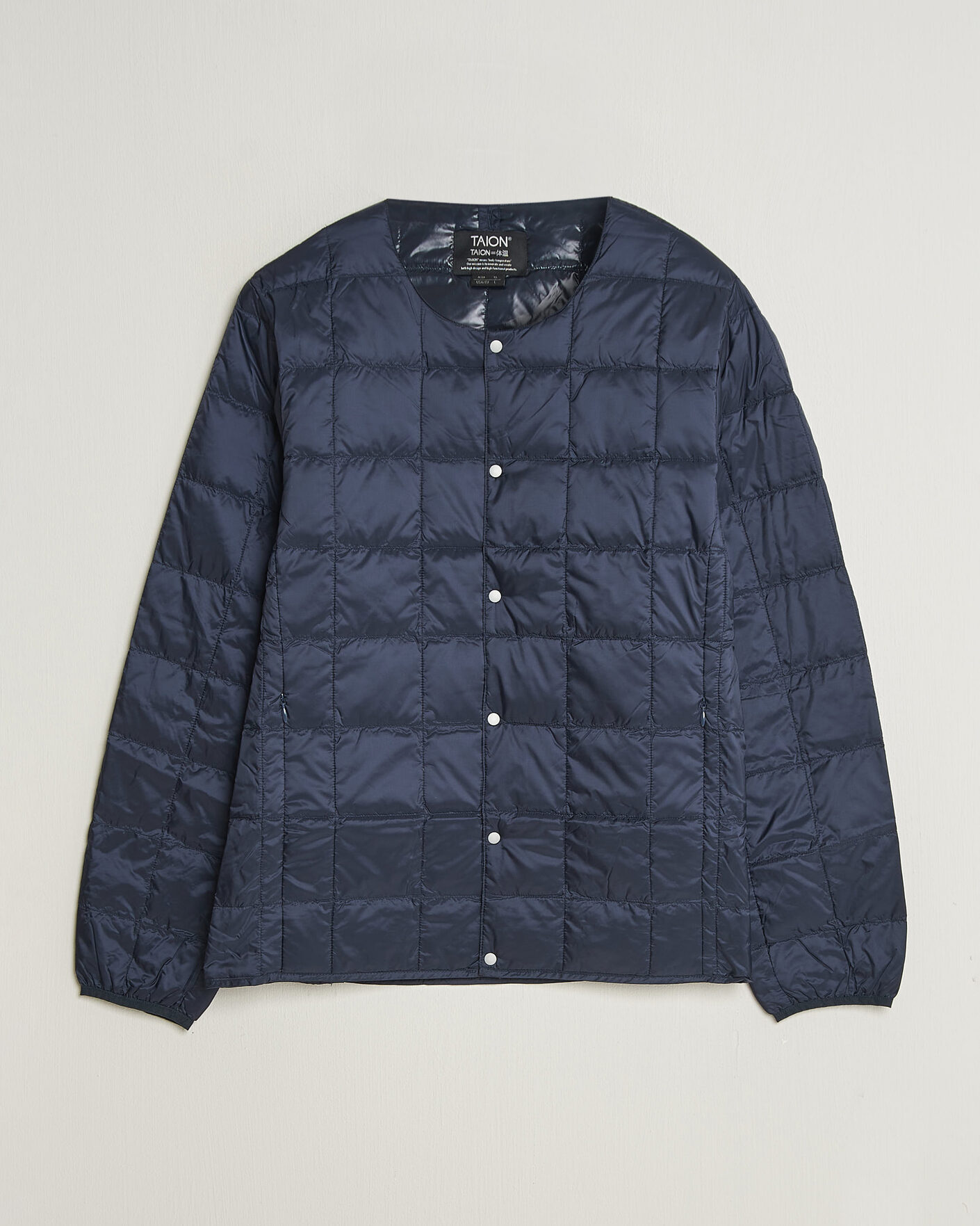 Herren | Jacken | TAION | Crew Neck Button Down Jacket Dark Navy