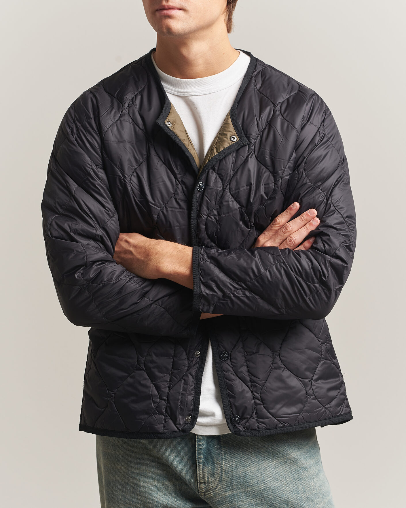 Herren | Jacken | TAION | Military Crew Neck Down Jacket Black
