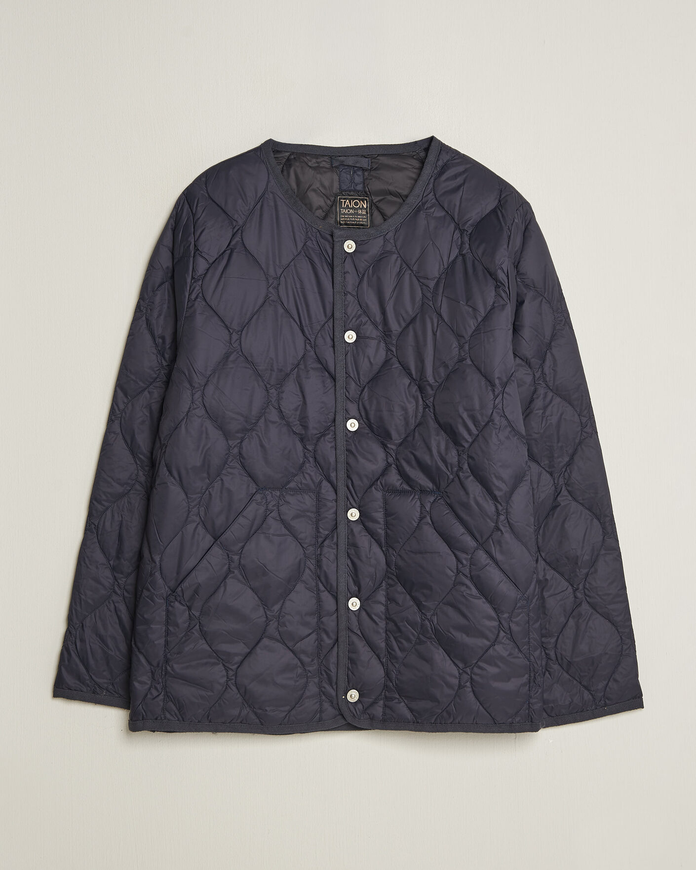Herren | Jacken | TAION | Military Crew Neck Down Jacket Dark Navy