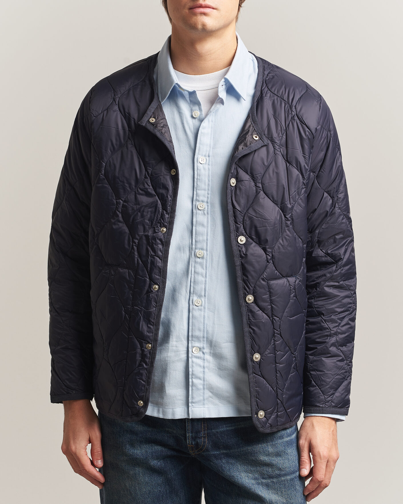 Herren | Jacken | TAION | Military Crew Neck Down Jacket Dark Navy