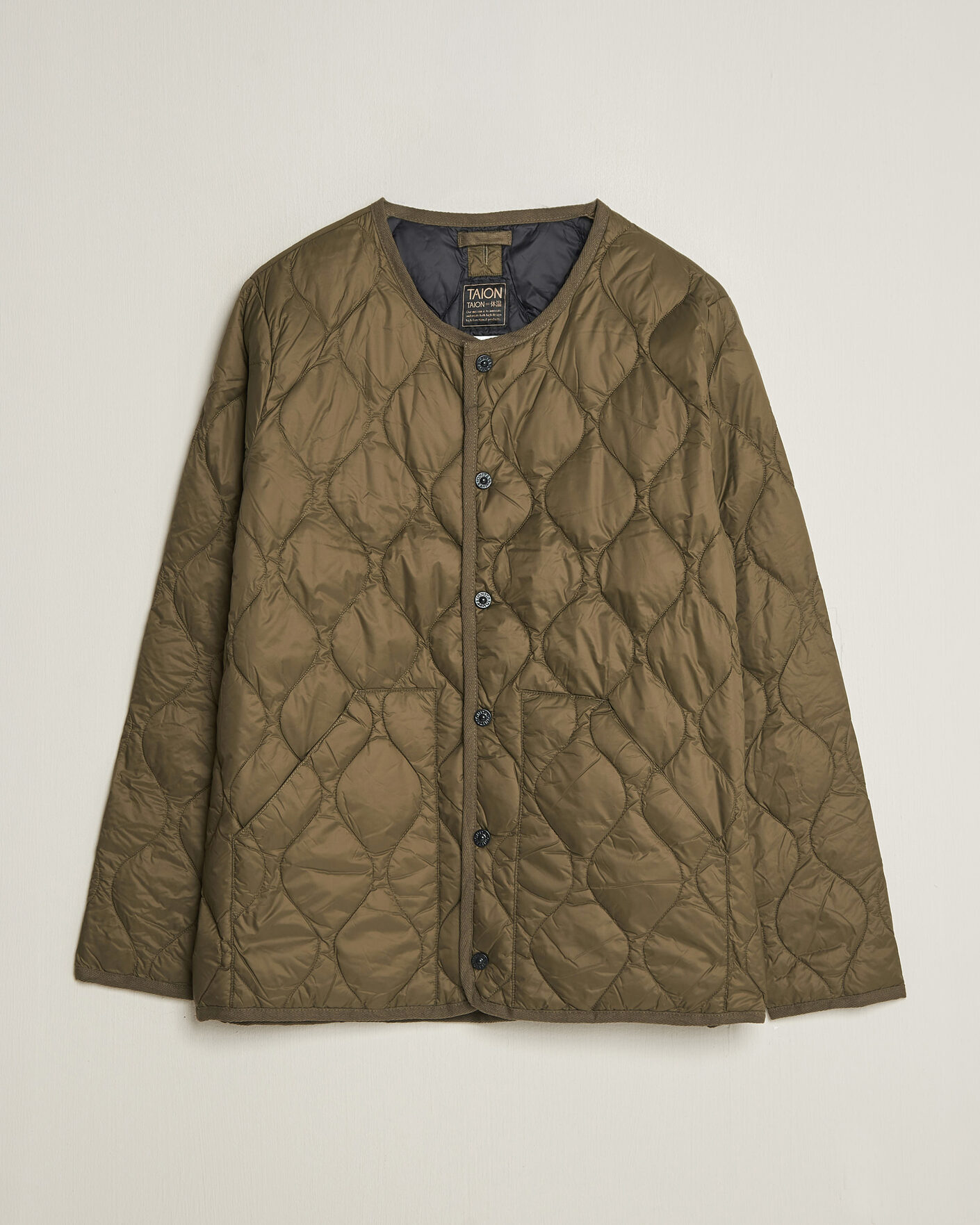 Herren | Jacken | TAION | Military Crew Neck Down Jacket Dark Olive