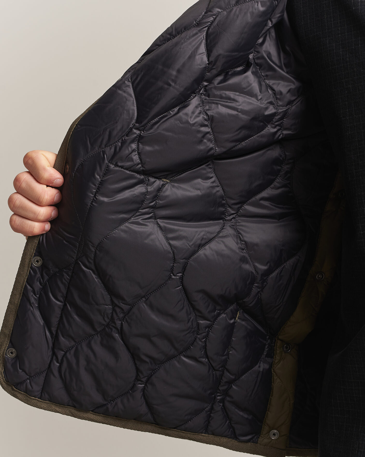 Herren | Jacken | TAION | Military Crew Neck Down Jacket Dark Olive