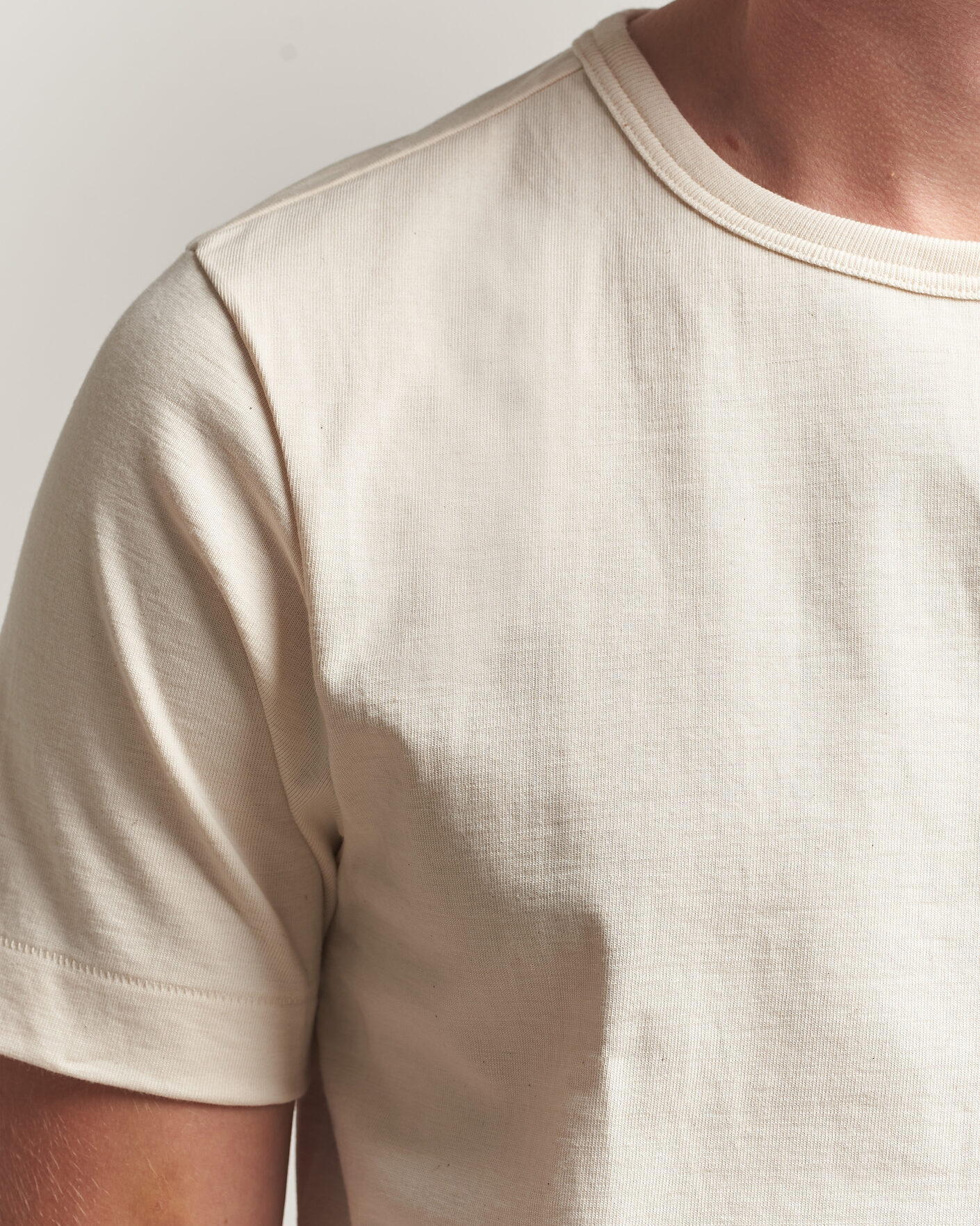 Herren | T-Shirts | Merz b. Schwanen | Classic Fit Loopwheeled T-Shirt Nature