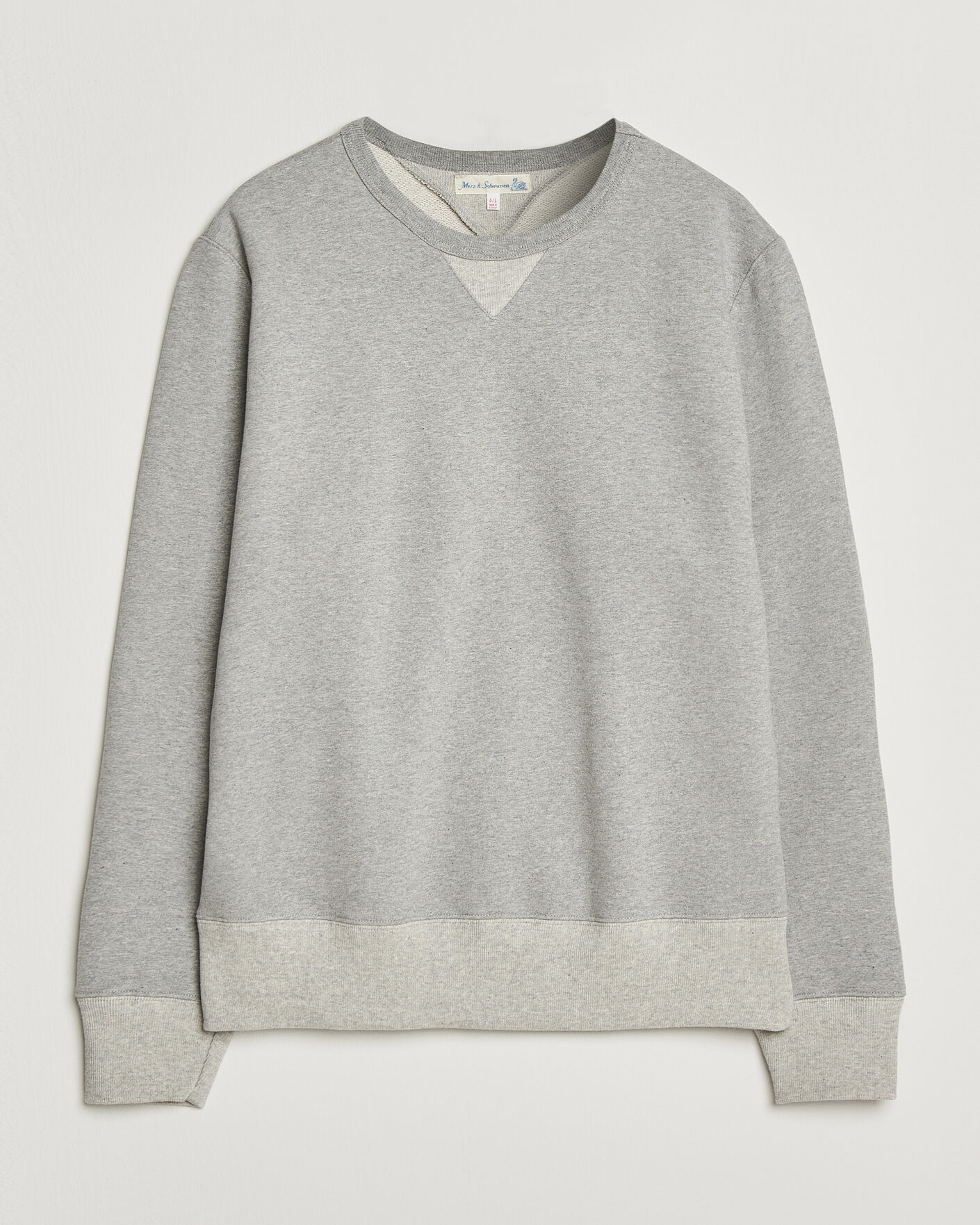 Herren | Pullover | Merz b. Schwanen | Vintage Machine Sweatshirt Grey Melange