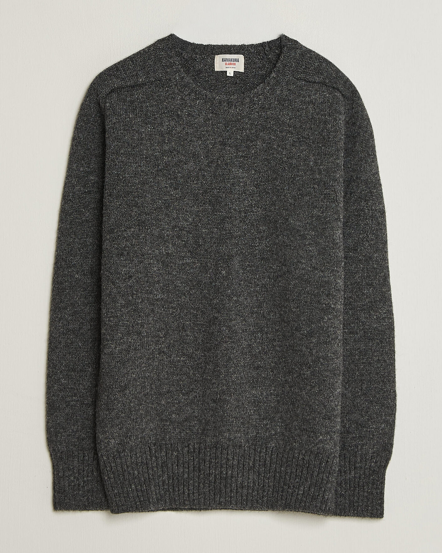 Herren | Pullover | Kamakura Shirts | 5 Gauge Shetland Sweater Gray