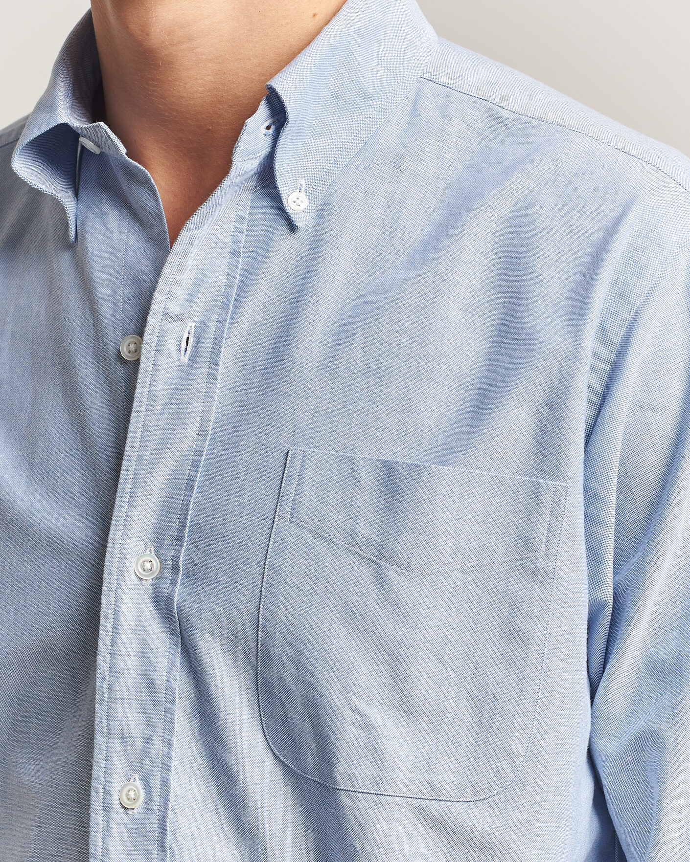 Herren | Hemden | Kamakura Shirts | Ametora Japanese Oxford BD Shirt Light Blue