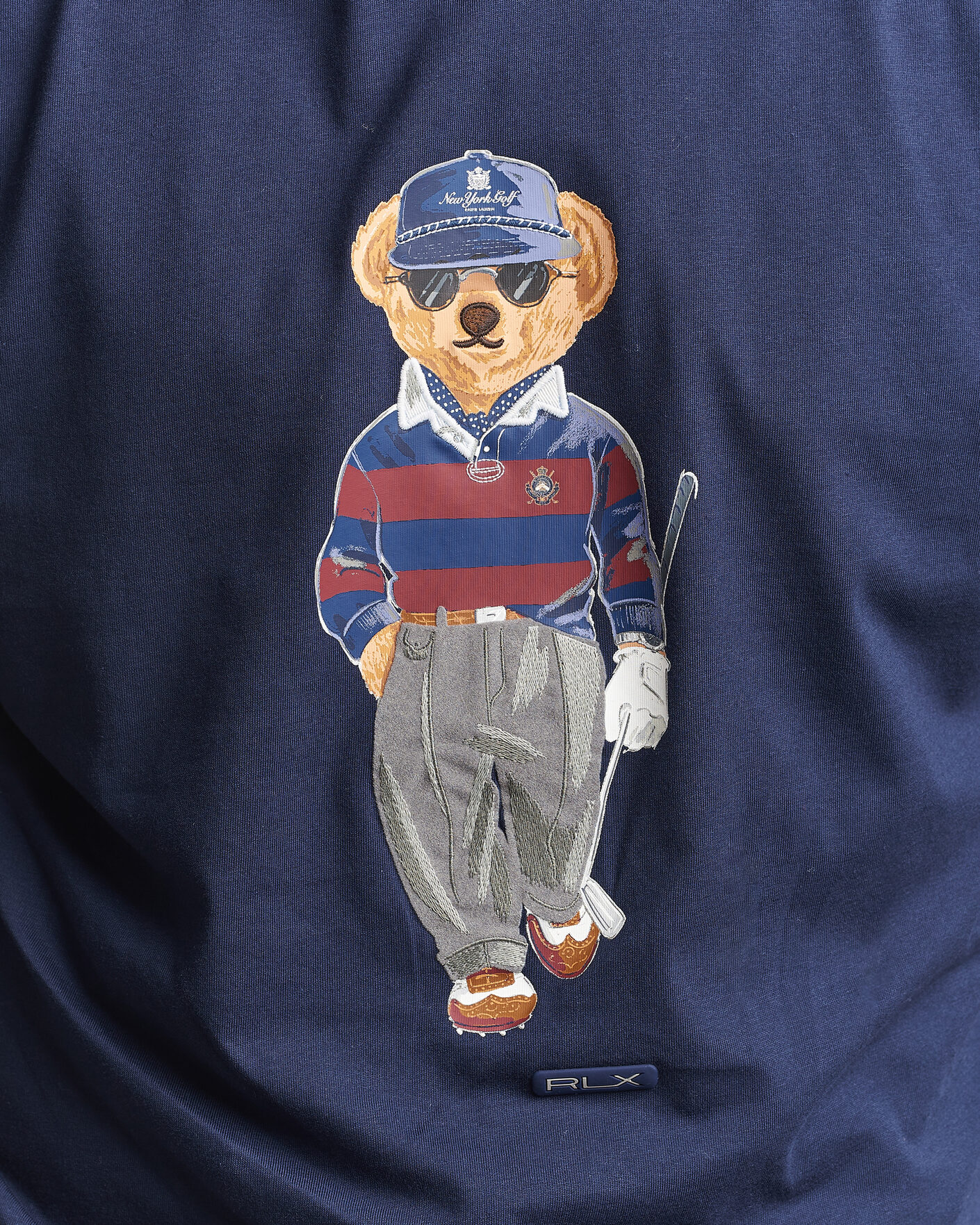 Herren | Pullover | RLX Ralph Lauren | Bear Hoodie Refined Navy