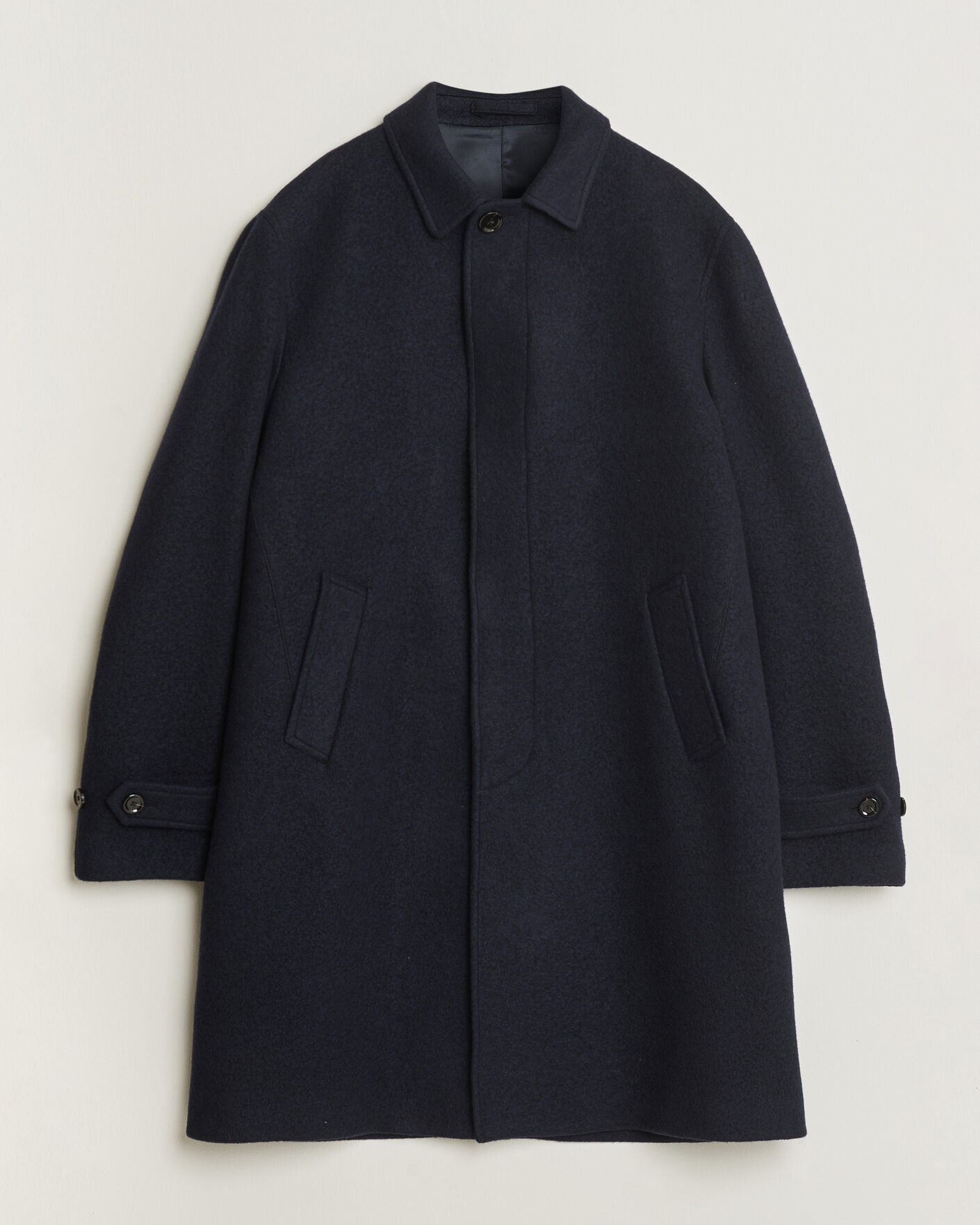 Herren | Jacken | Lardini | Wool/Cashmere Boucle Car Coat Navy