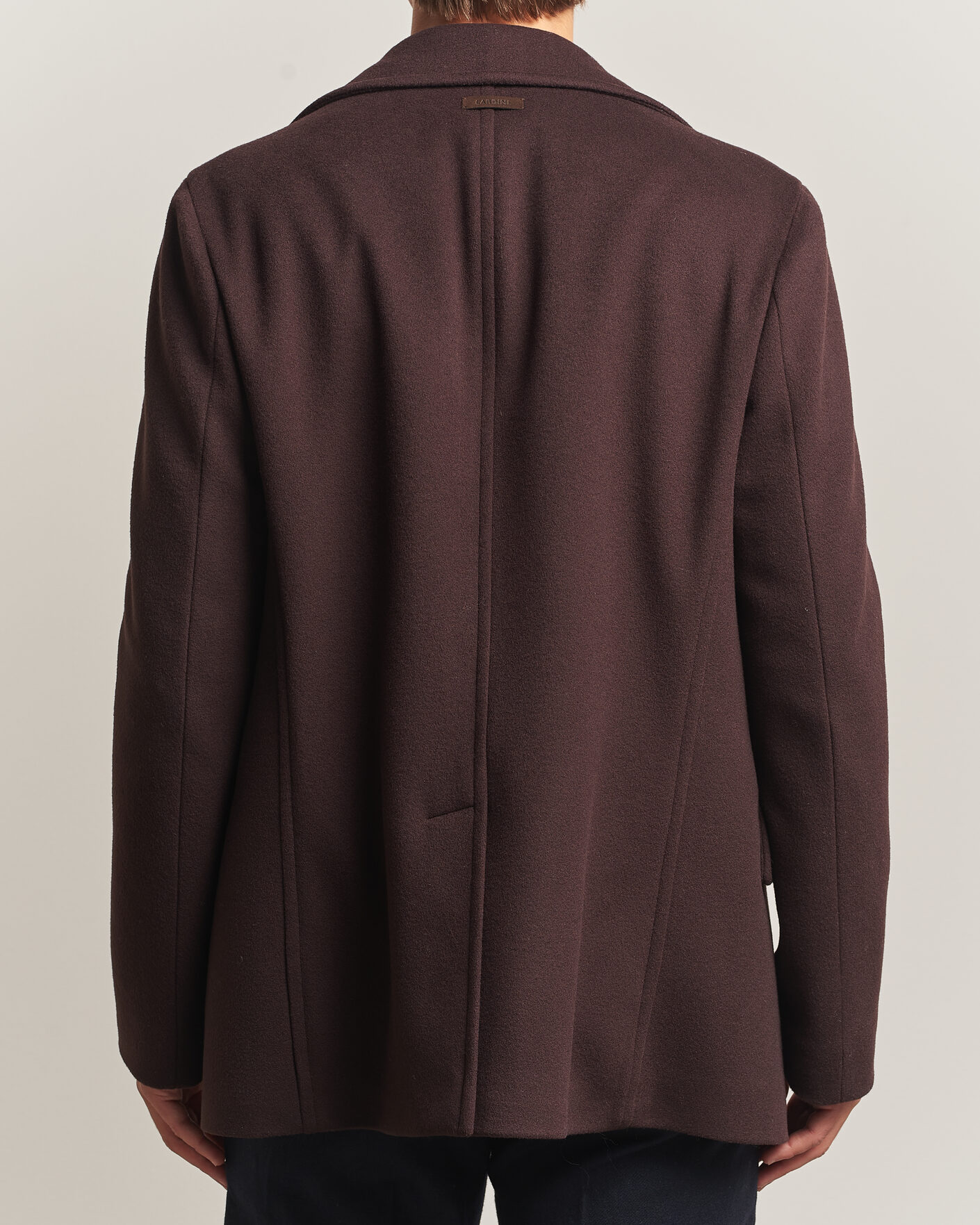 Herren | Jacken | Lardini | Wool Peacoat Brown