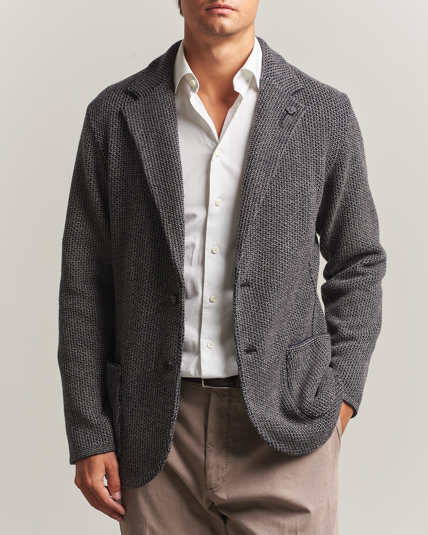 Herren | Sakkos | Lardini | Structured Cashmere Blazer Navy
