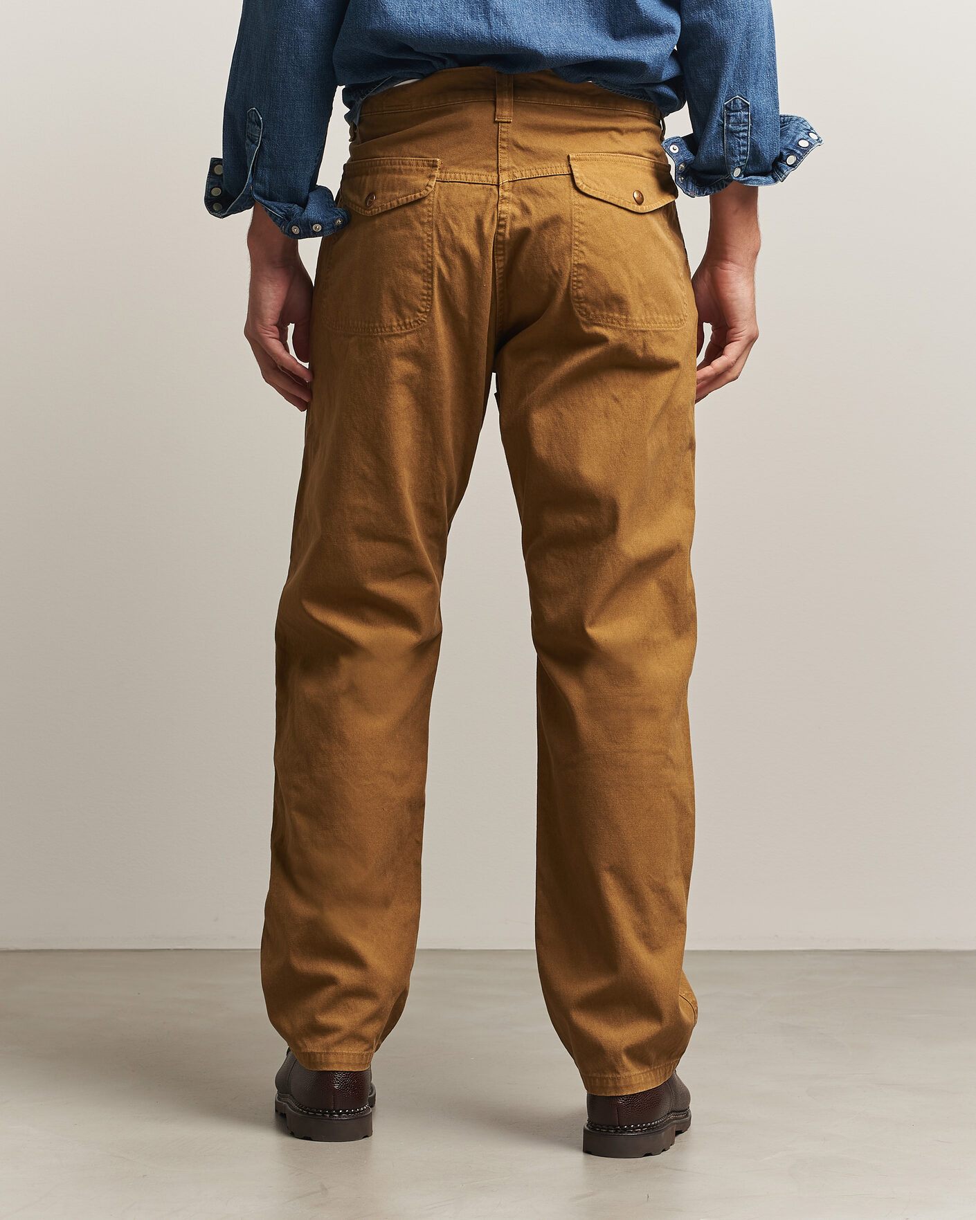 Herren | Hosen | orSlow | Double Knee Work Trousers Brown
