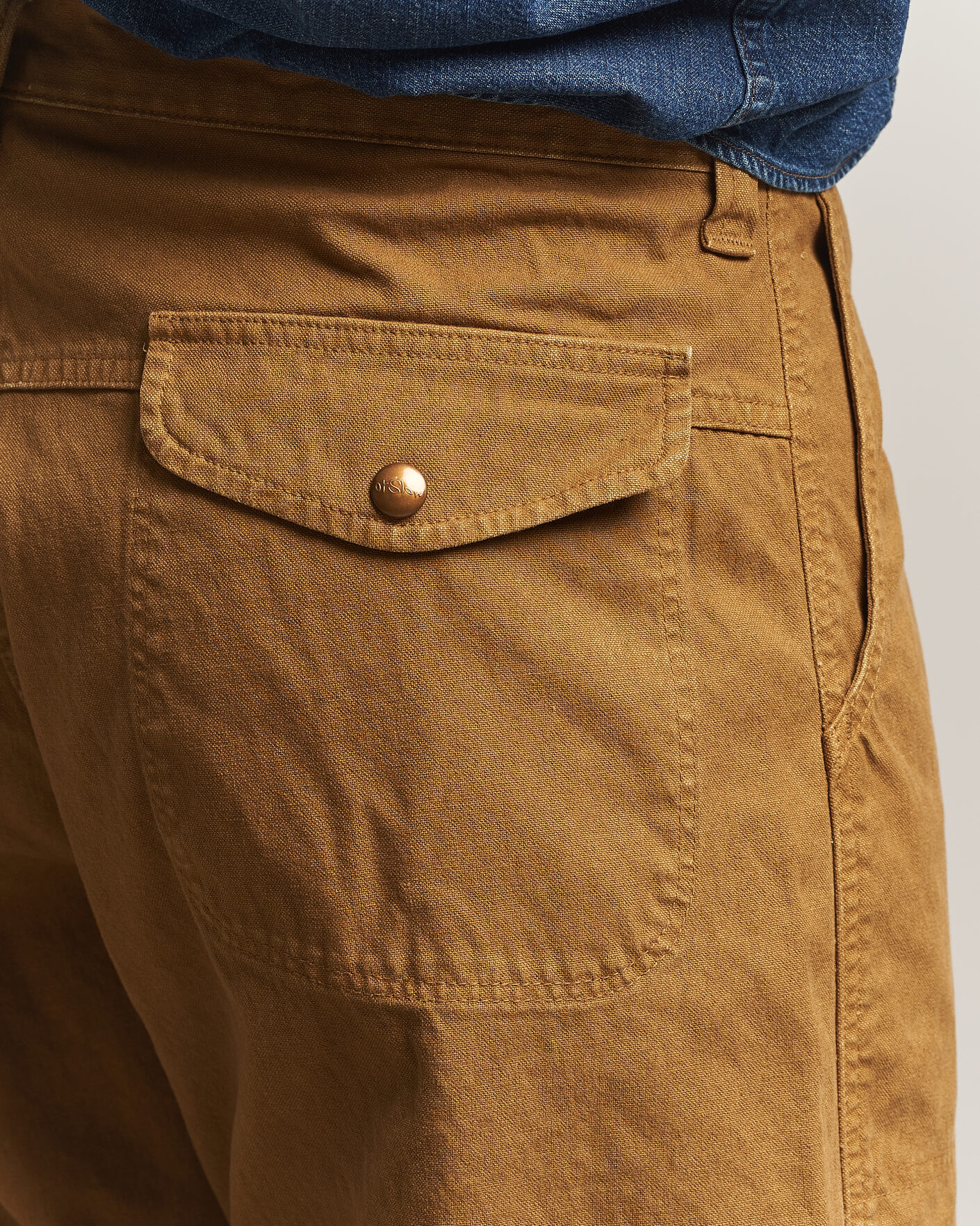 Herren | Hosen | orSlow | Double Knee Work Trousers Brown