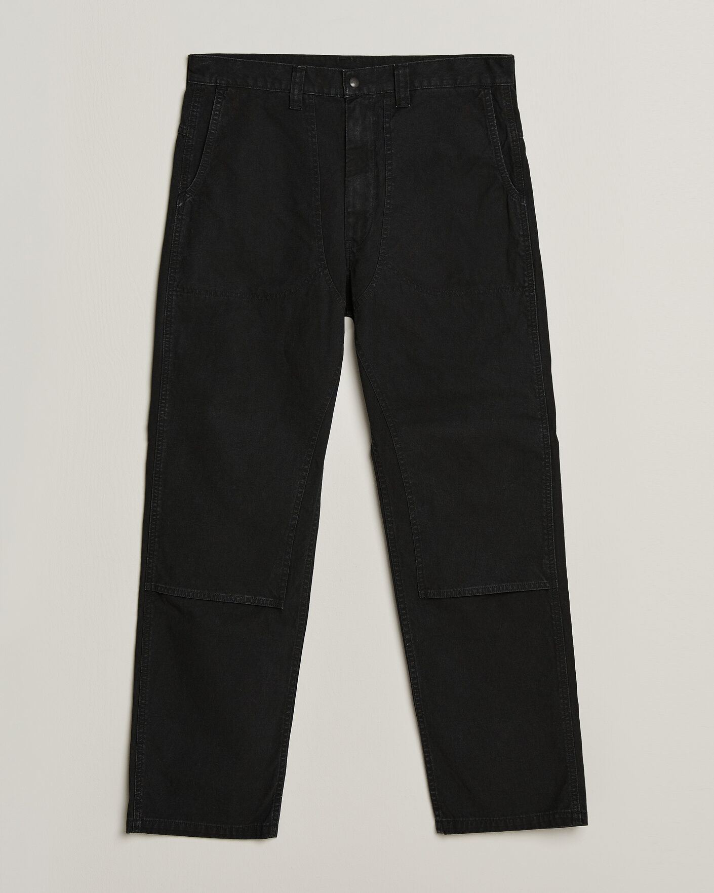 Herren | Hosen | orSlow | Double Knee Work Trousers Black