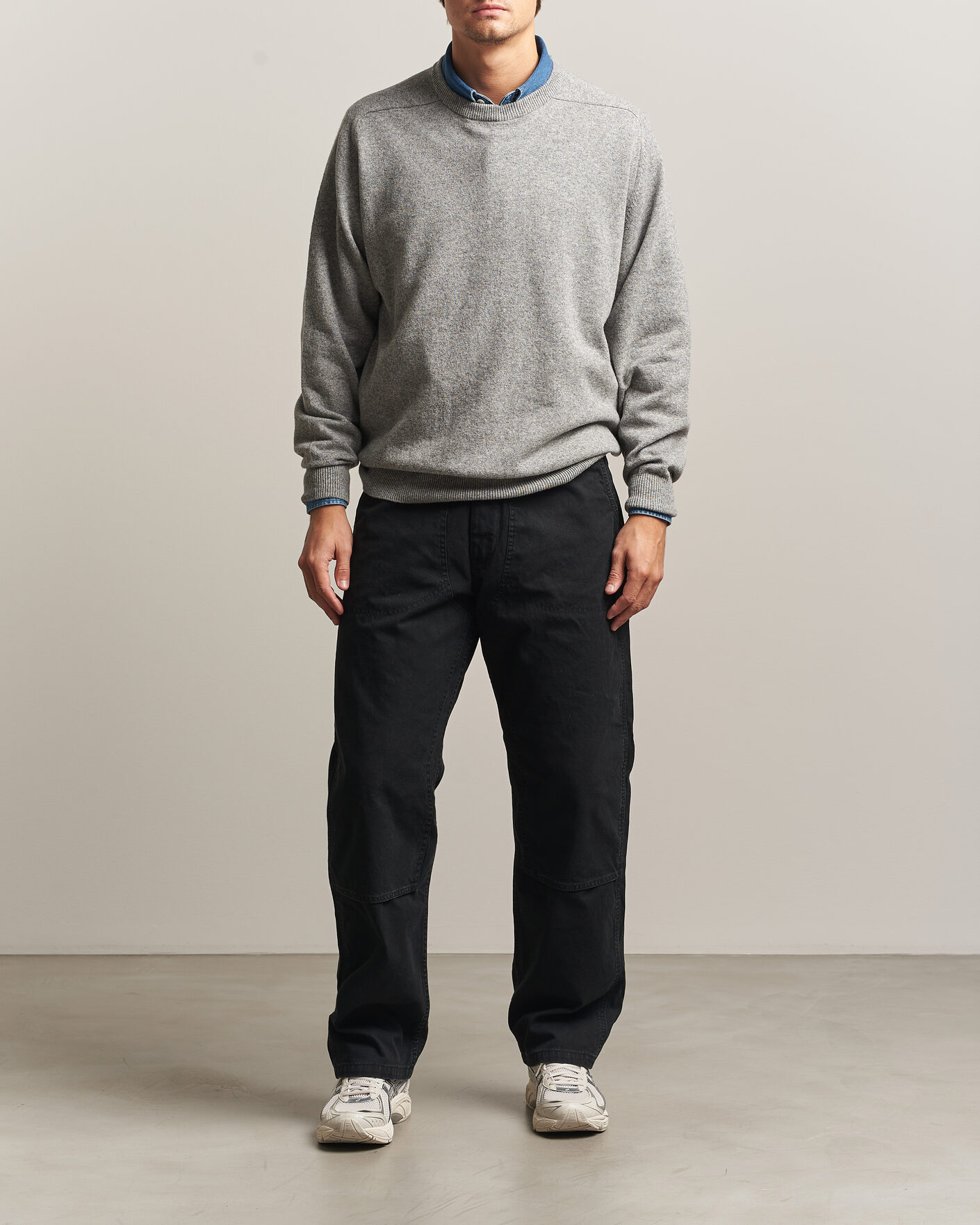 Herren | Hosen | orSlow | Double Knee Work Trousers Black