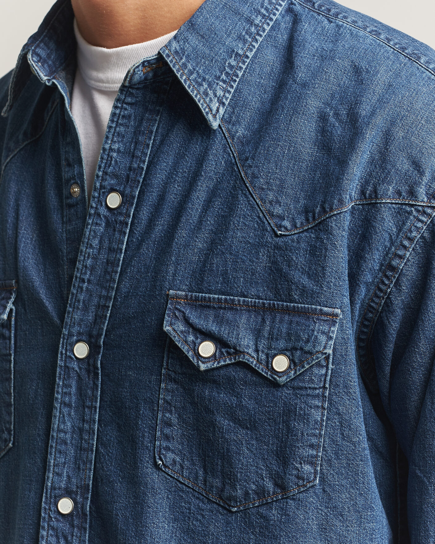Herren | Hemden | orSlow | Denim Western Shirt Vintage Indigo