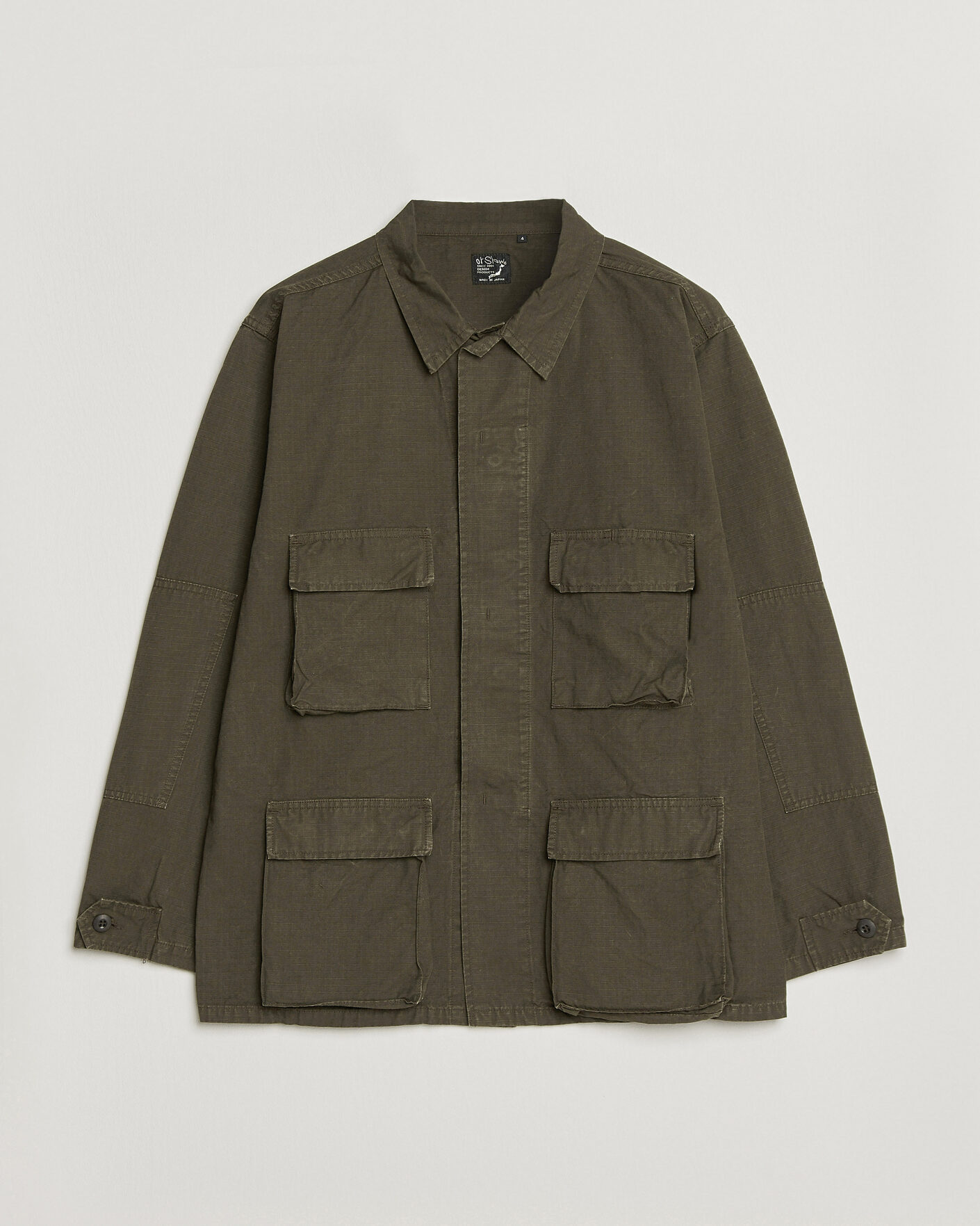 Herren | Jacken | orSlow | B.D.U. Stone Washed Jacket Coffee Brown
