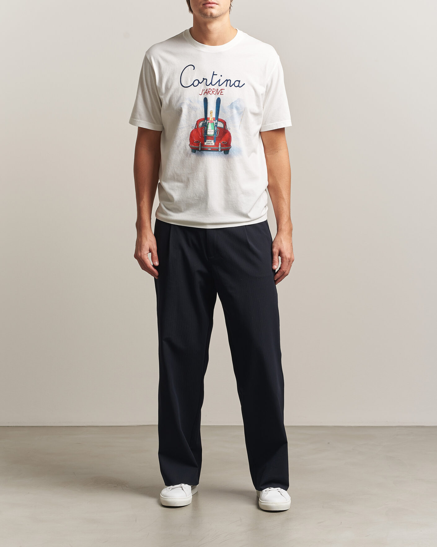 Herren | T-Shirts | MC2 Saint Barth | Printed Cotton T-Shirt Cortina