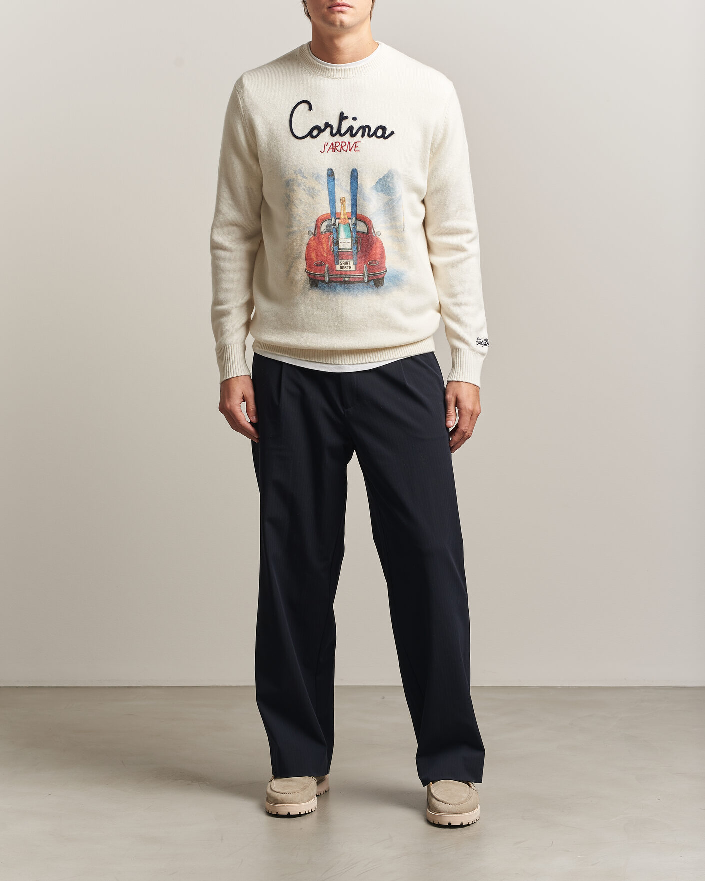 Herren | Pullover | MC2 Saint Barth | Heron Printed Sweater Cortina