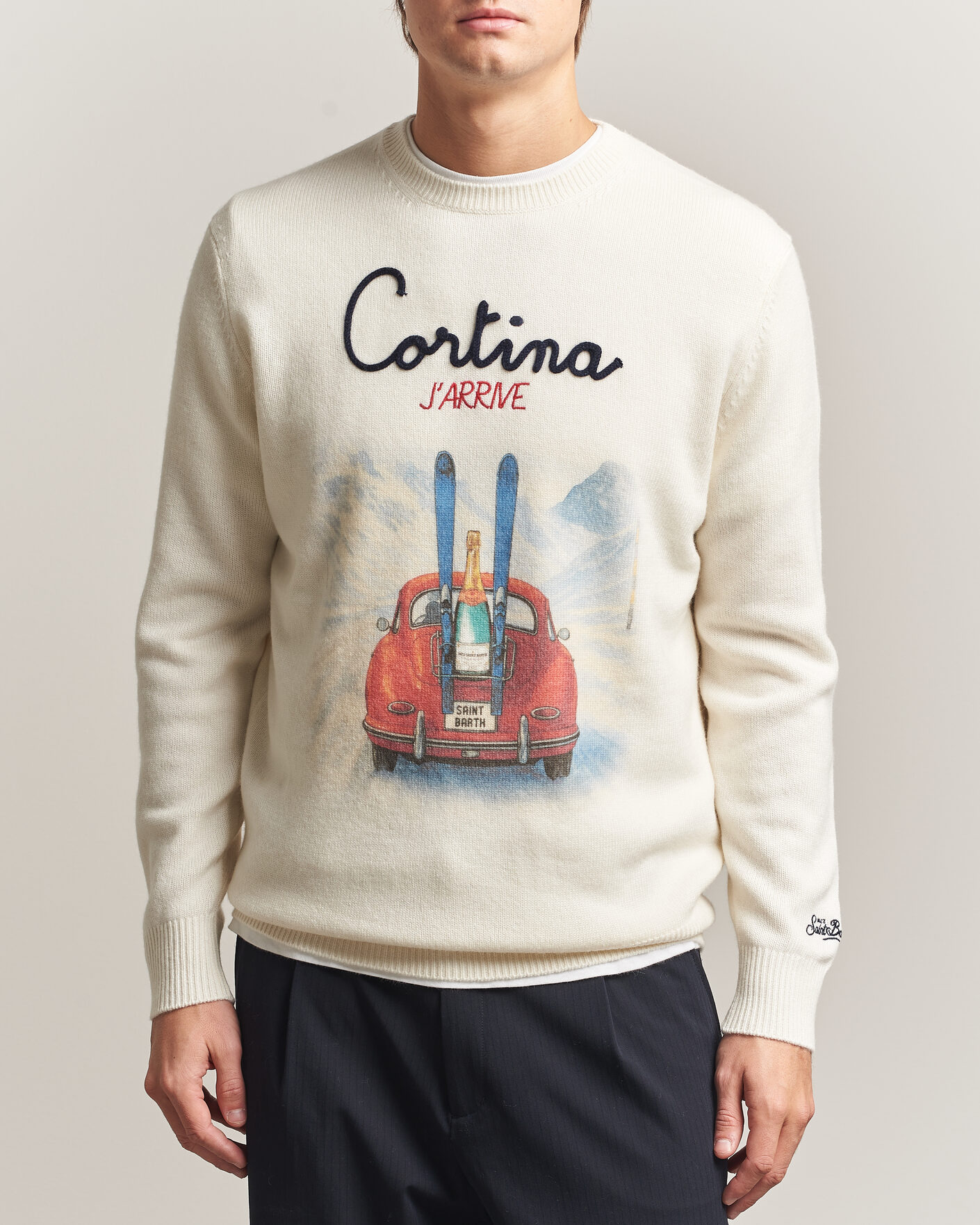 Herren | Pullover | MC2 Saint Barth | Heron Printed Sweater Cortina