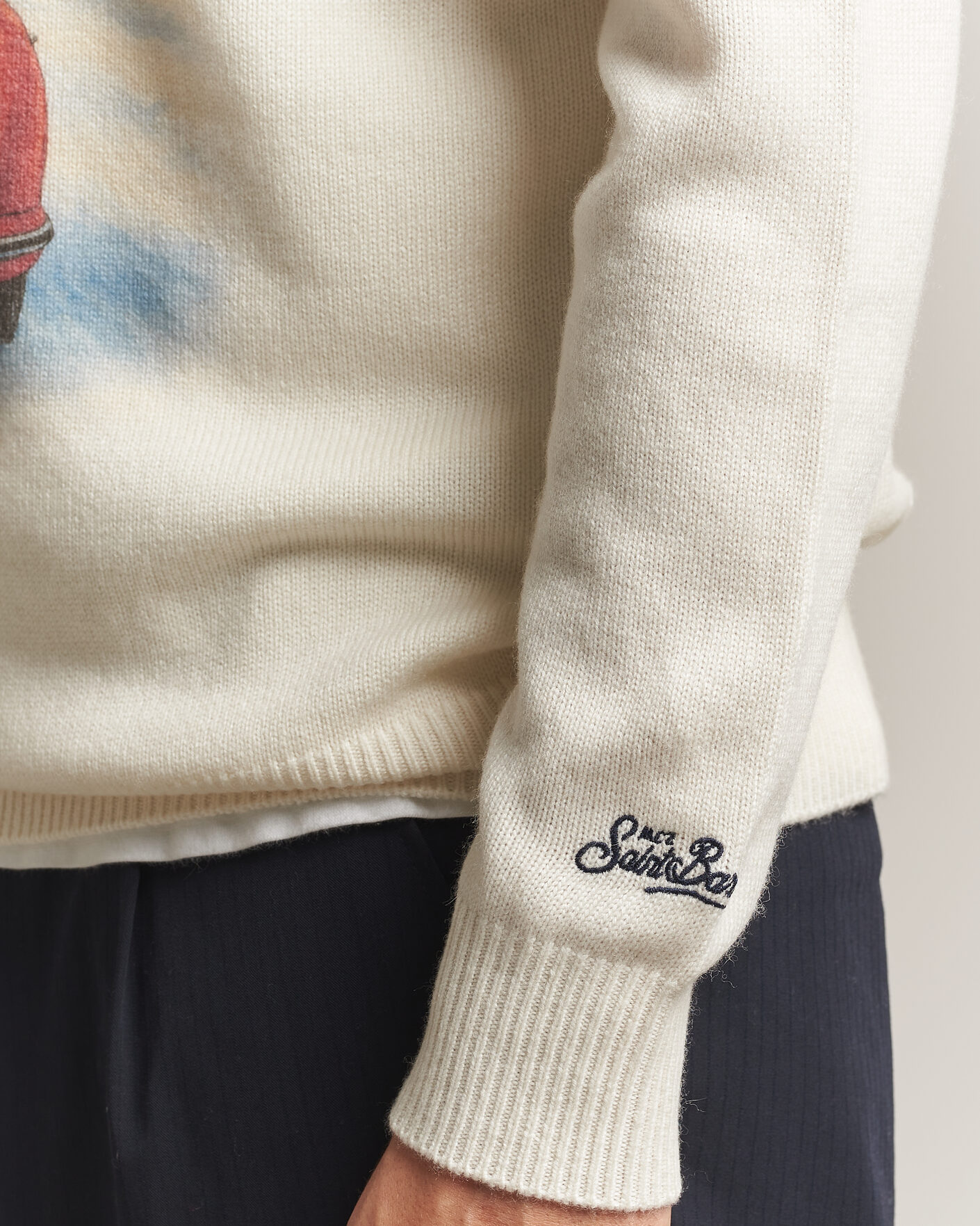 Herren | Pullover | MC2 Saint Barth | Heron Printed Sweater Cortina