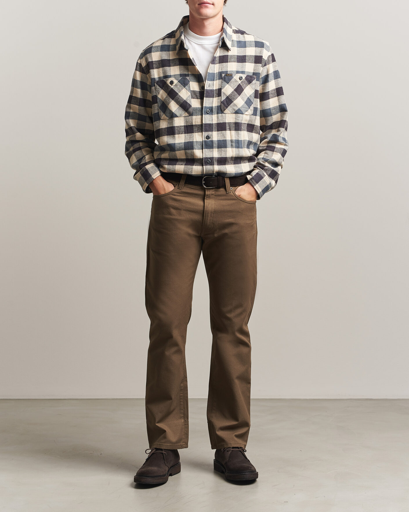 Herren | Hemden | Filson | The Rangeland Flannel Shirt Charcoal