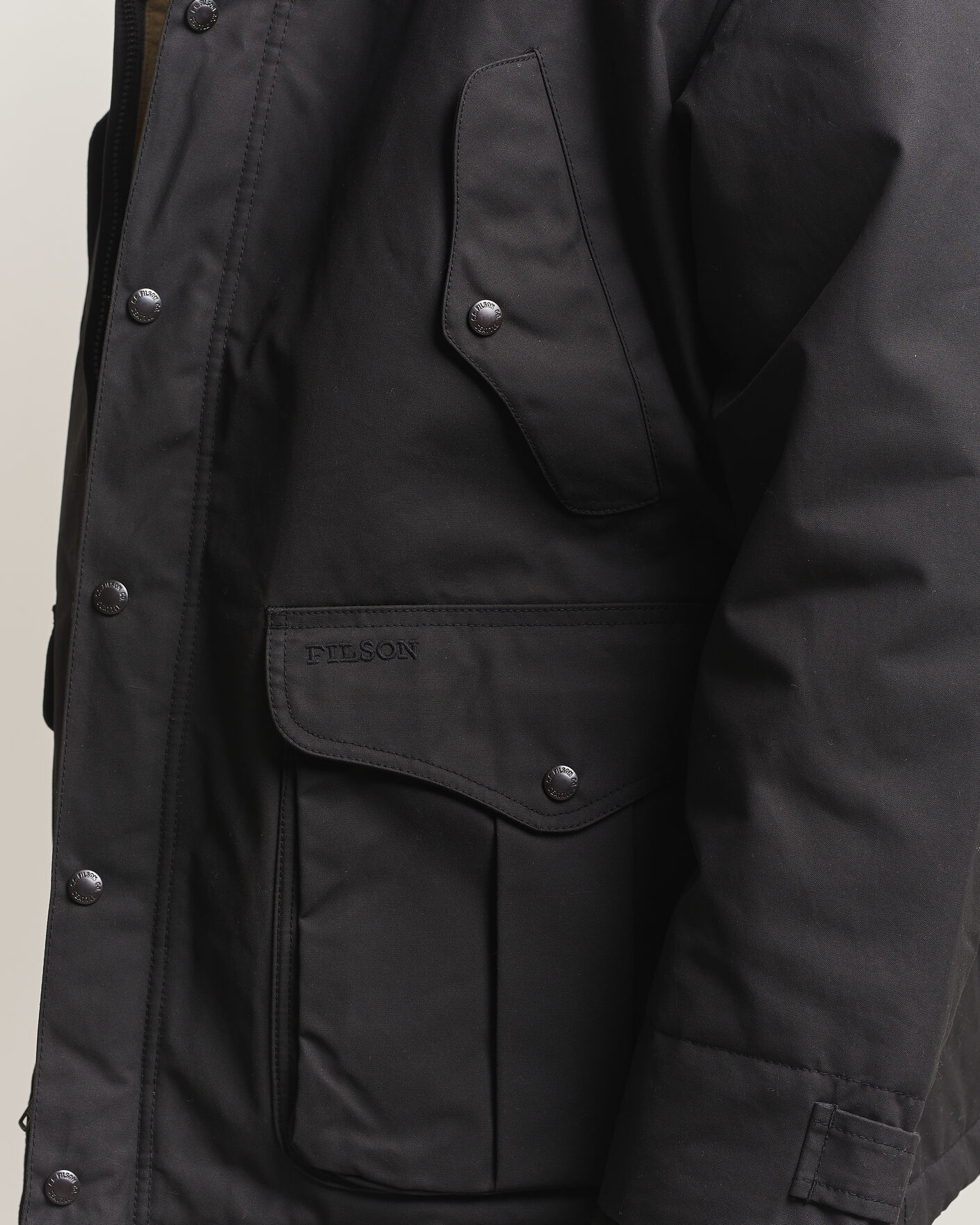 Herren | Jacken | Filson | Waxed Mountain Parka Black