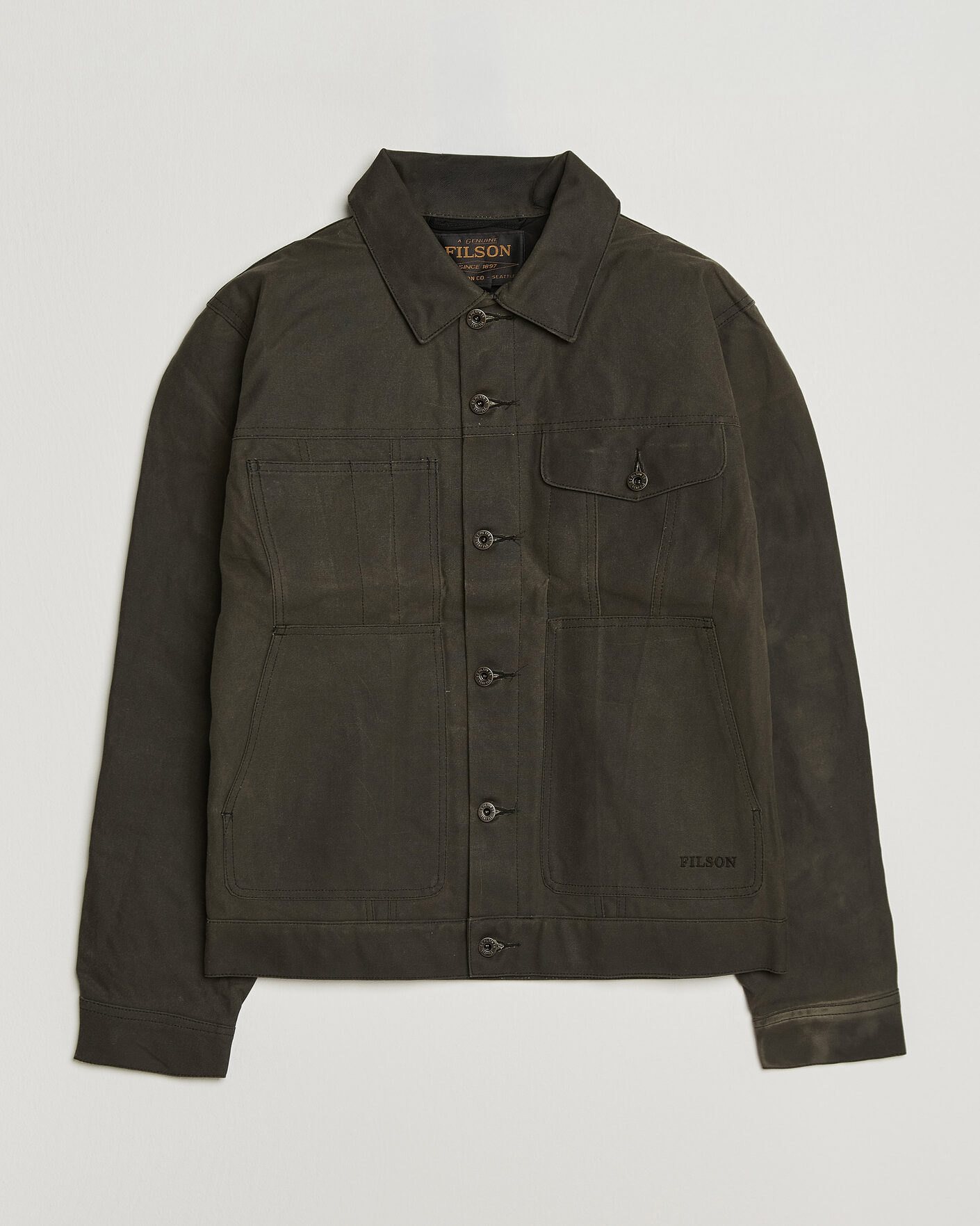 Herren | Jacken | Filson | Short Lined Tin Cloth Cruiser Beluga