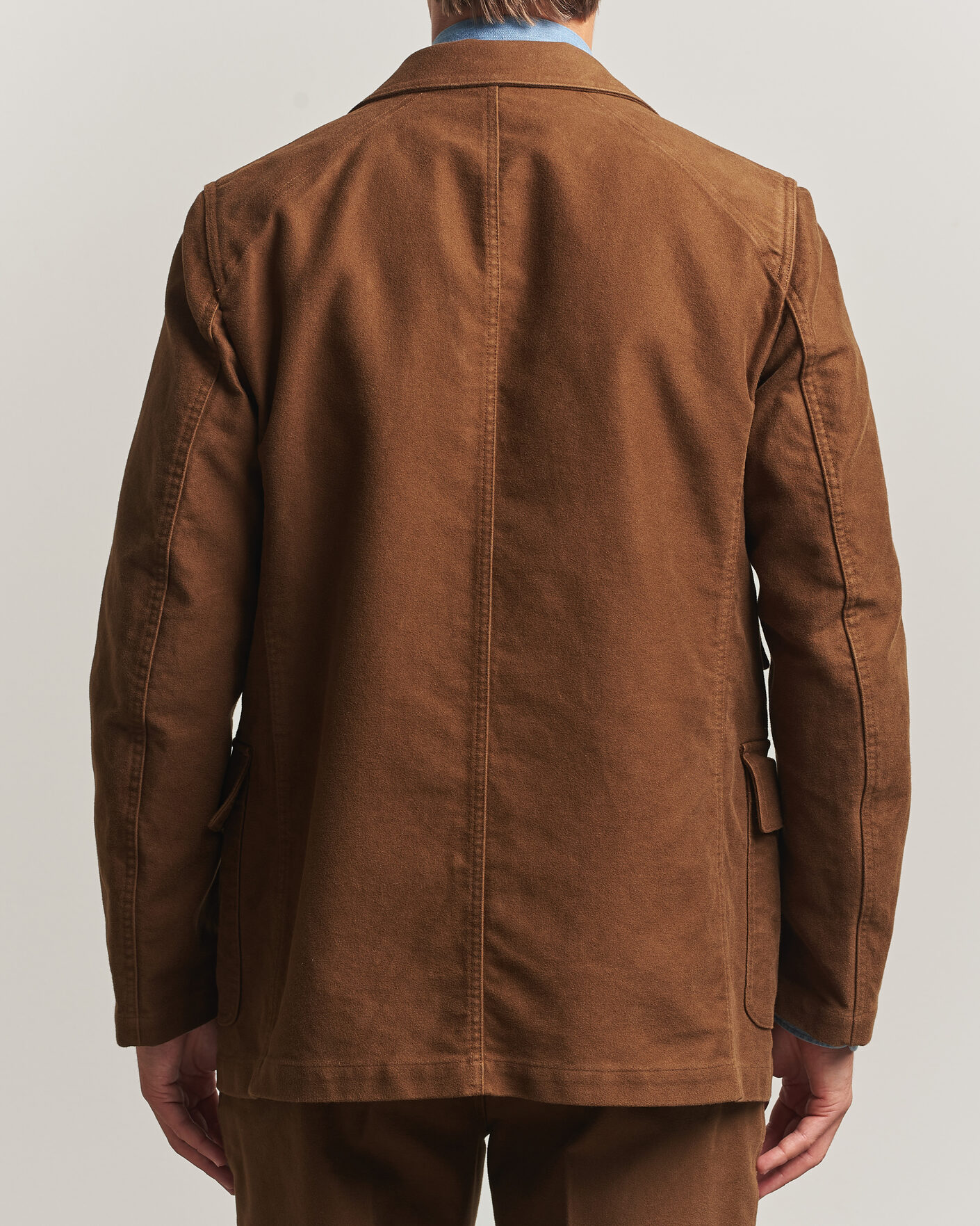 Herren | Sakkos | Drake's | MKIV Japanese Moleskin Games Blazer Brown