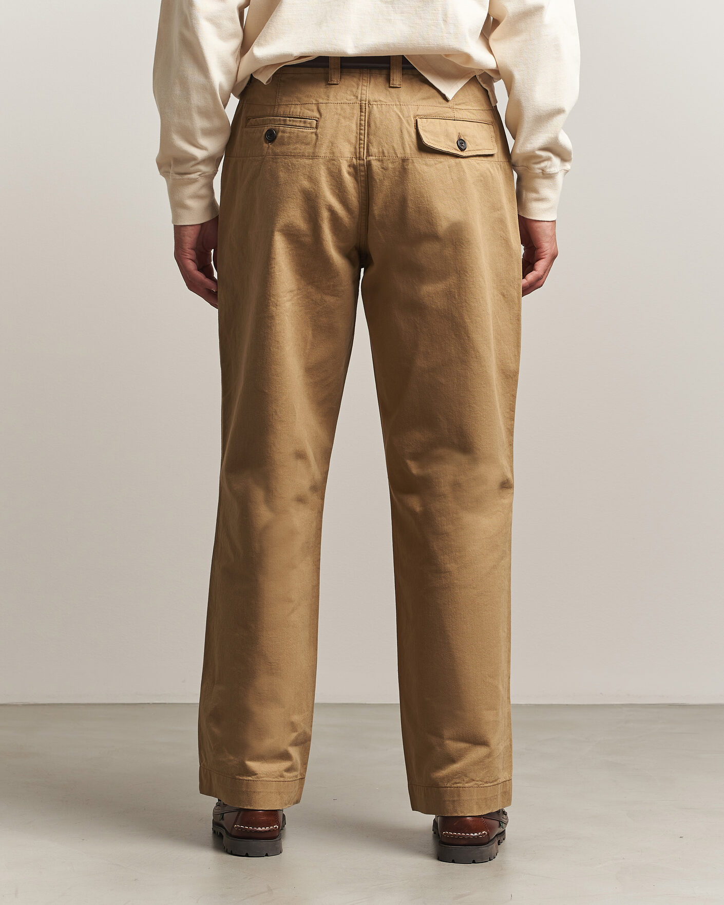 Herren | Hosen | Drake's | Twill Officer Chino Beige