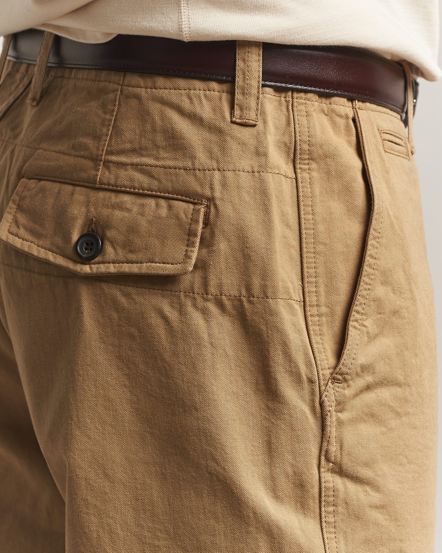 Herren | Hosen | Drake's | Twill Officer Chino Beige