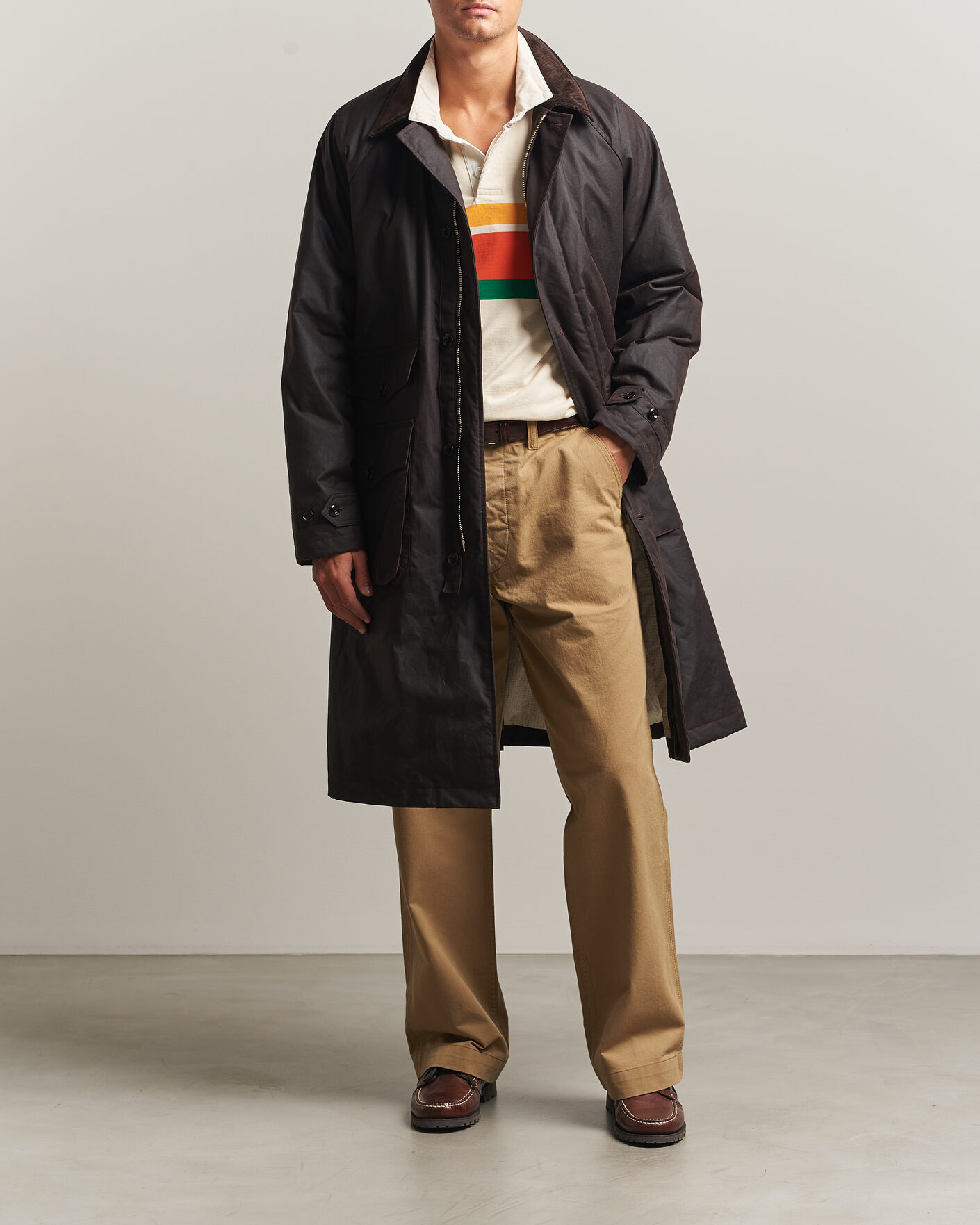 Herren | Jacken | Drake's | Military Waxed Mac Rustic