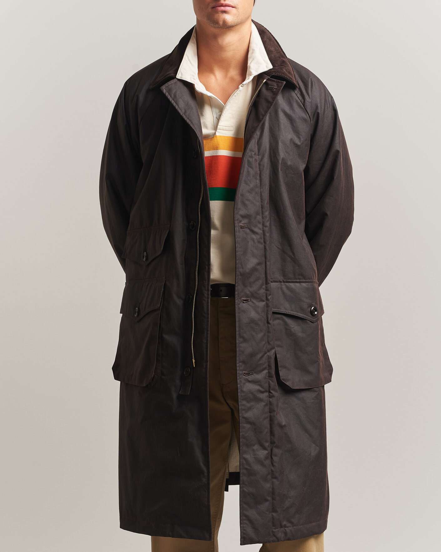 Herren | Jacken | Drake's | Military Waxed Mac Rustic