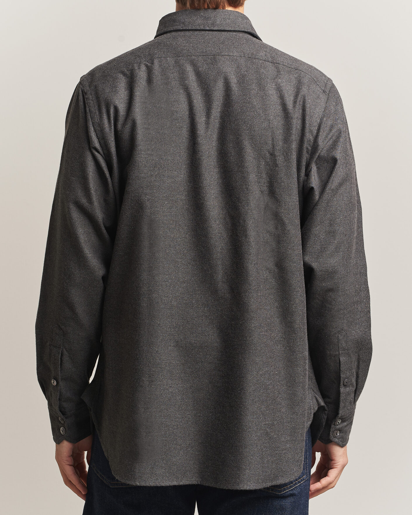 Herren | Hemden | Drake's | Two Pocket Casual Shirt Grey