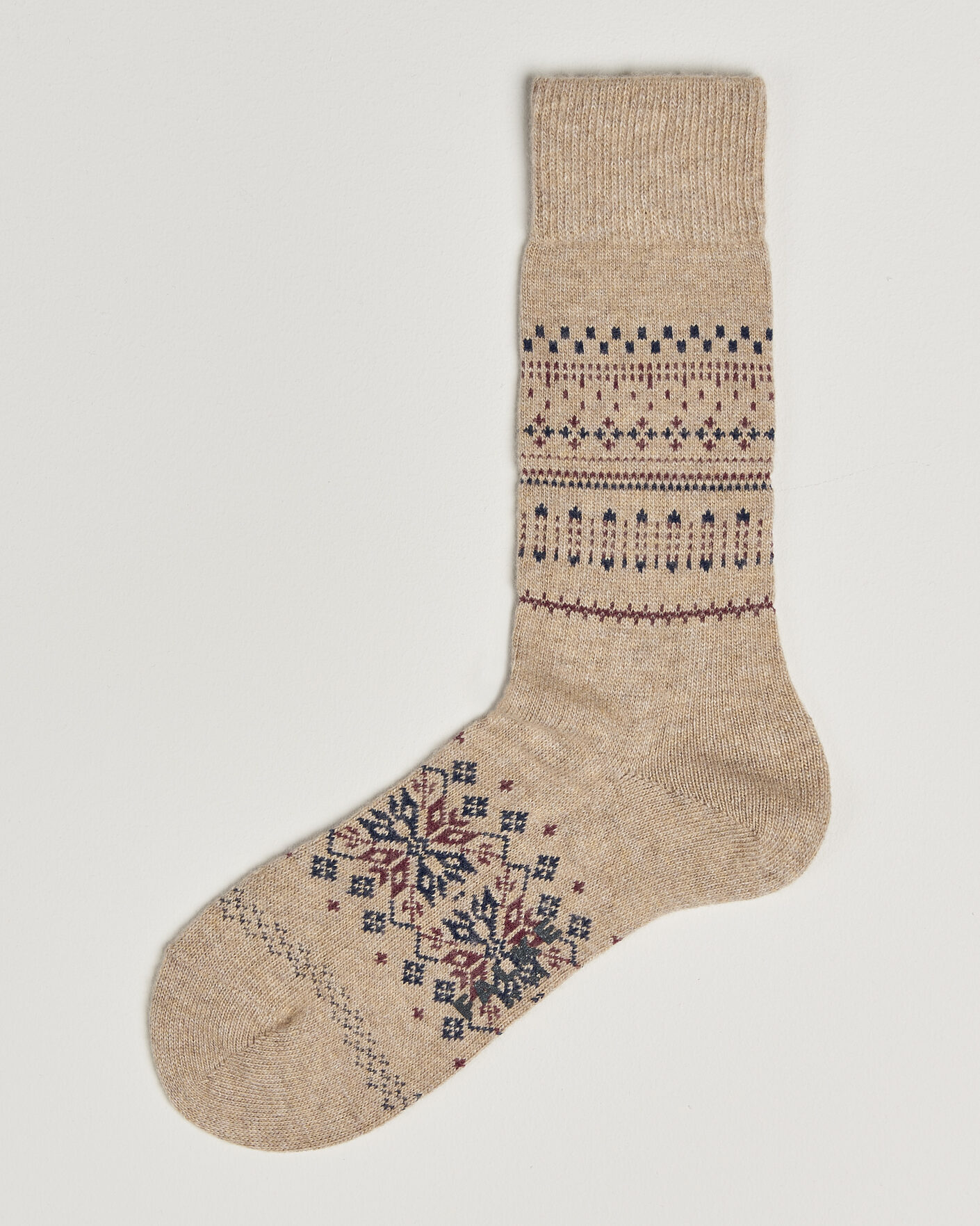 Herren | Unterwäsche | Falke | Sky Limit Fairisle Socks Beige Melange